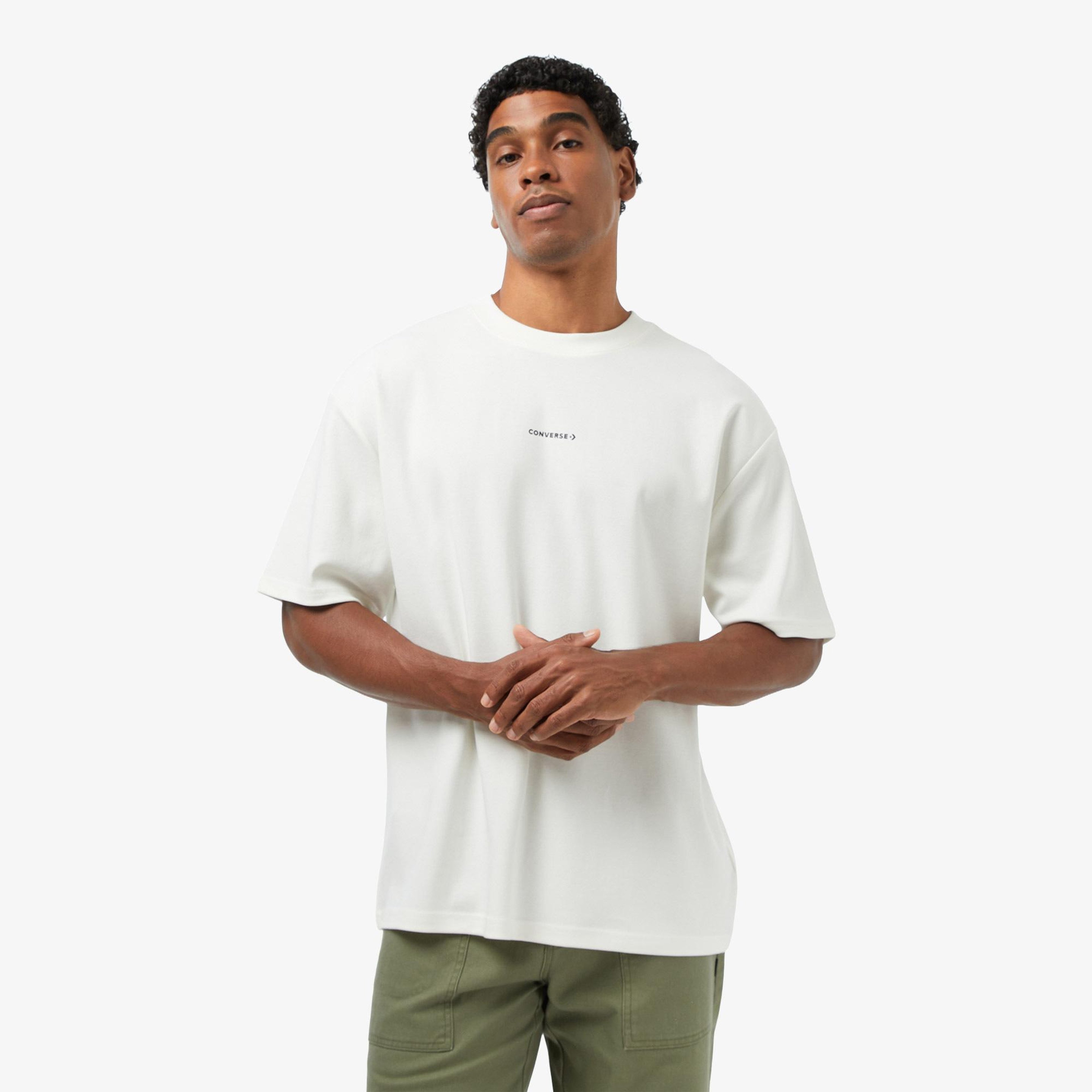 Converse Erkek Krem T-Shirt