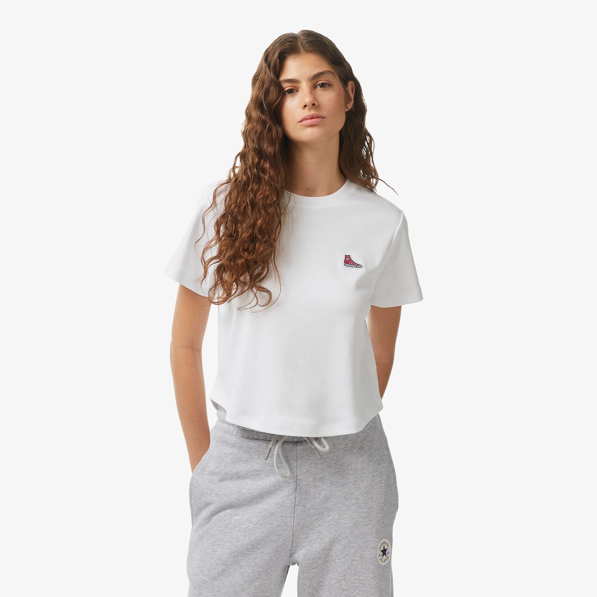 Converse Kadın Beyaz T-Shirt