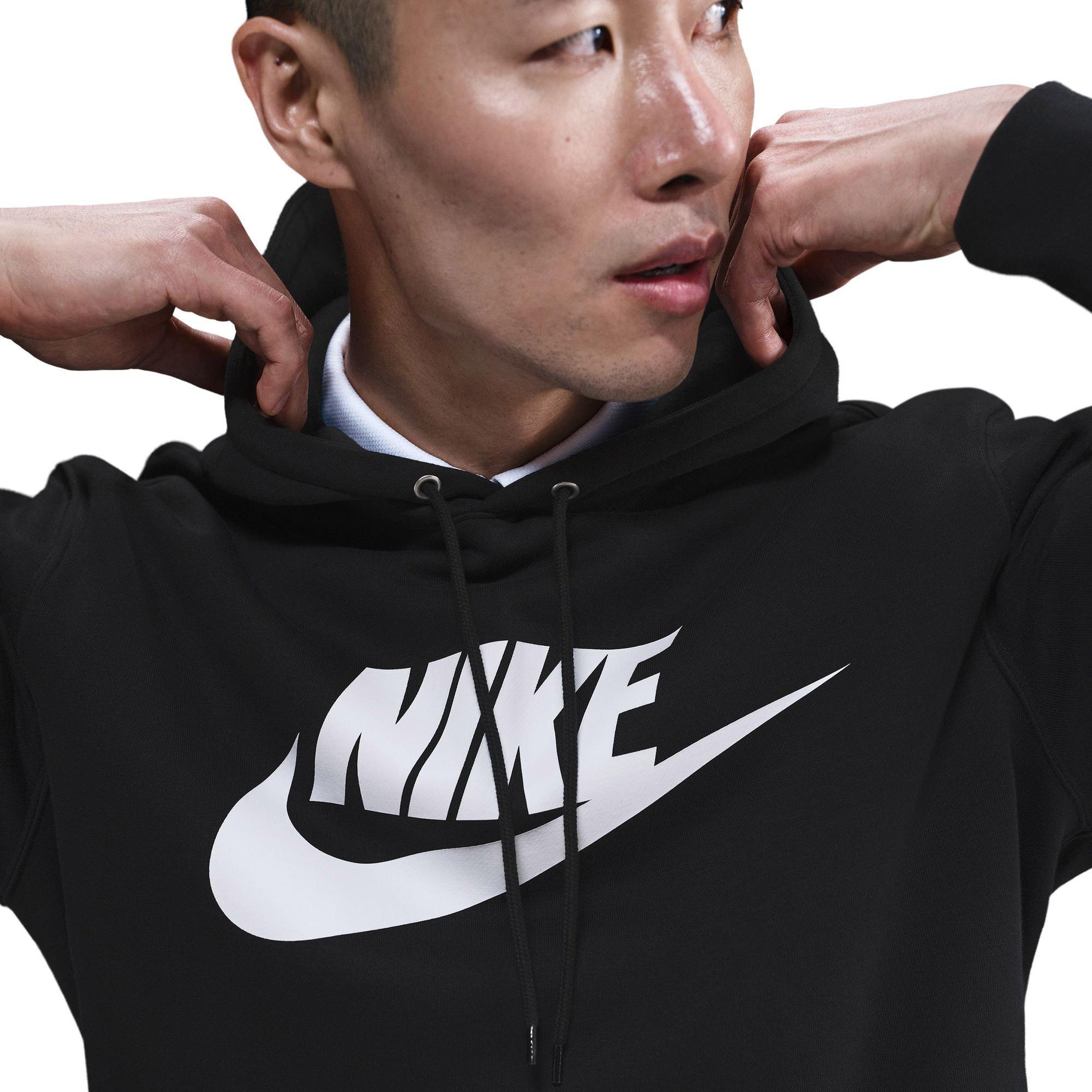 Nike Sportswear Club Pullover Gfx Erkek Siyah Hoodie