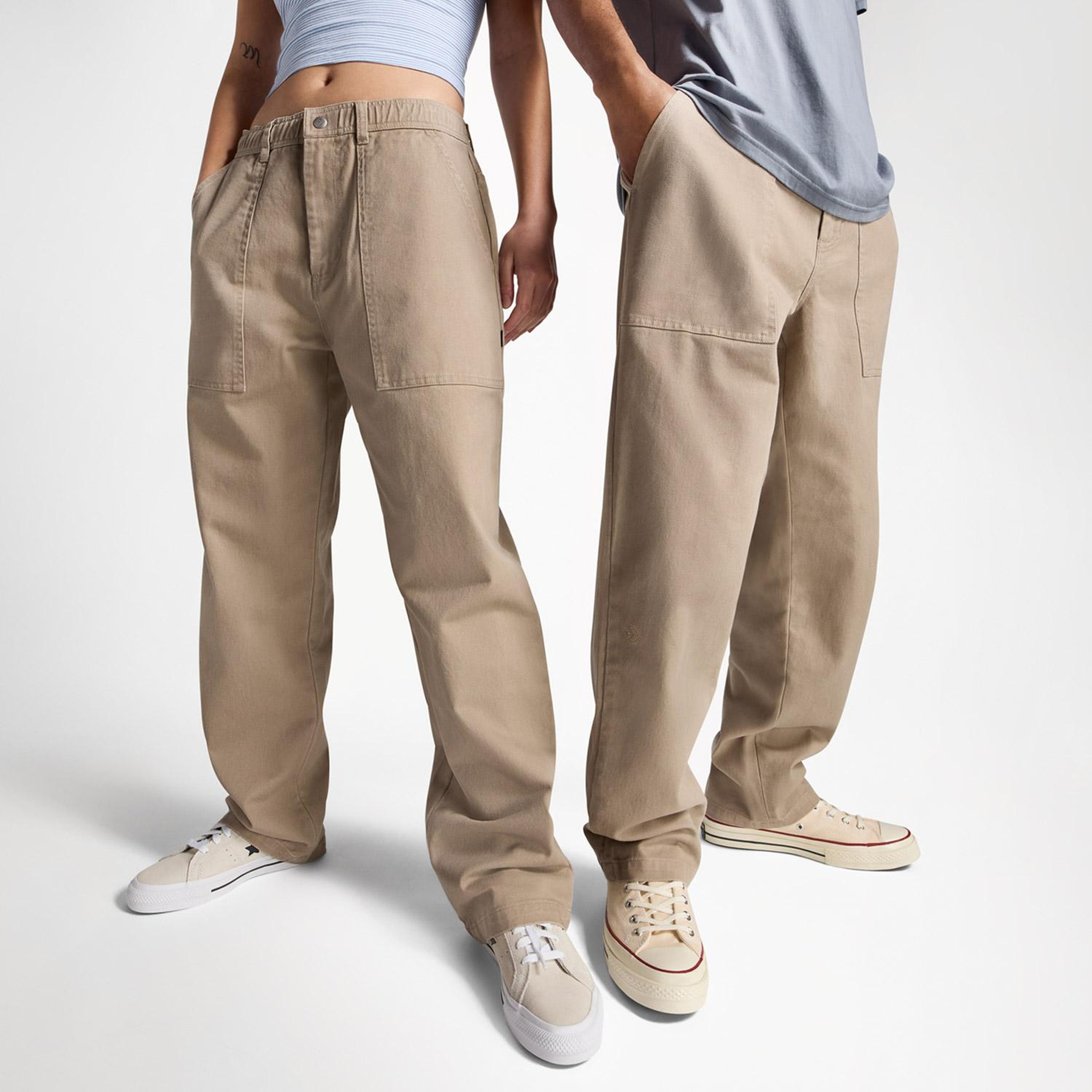 Converse Unisex Bej Pantolon