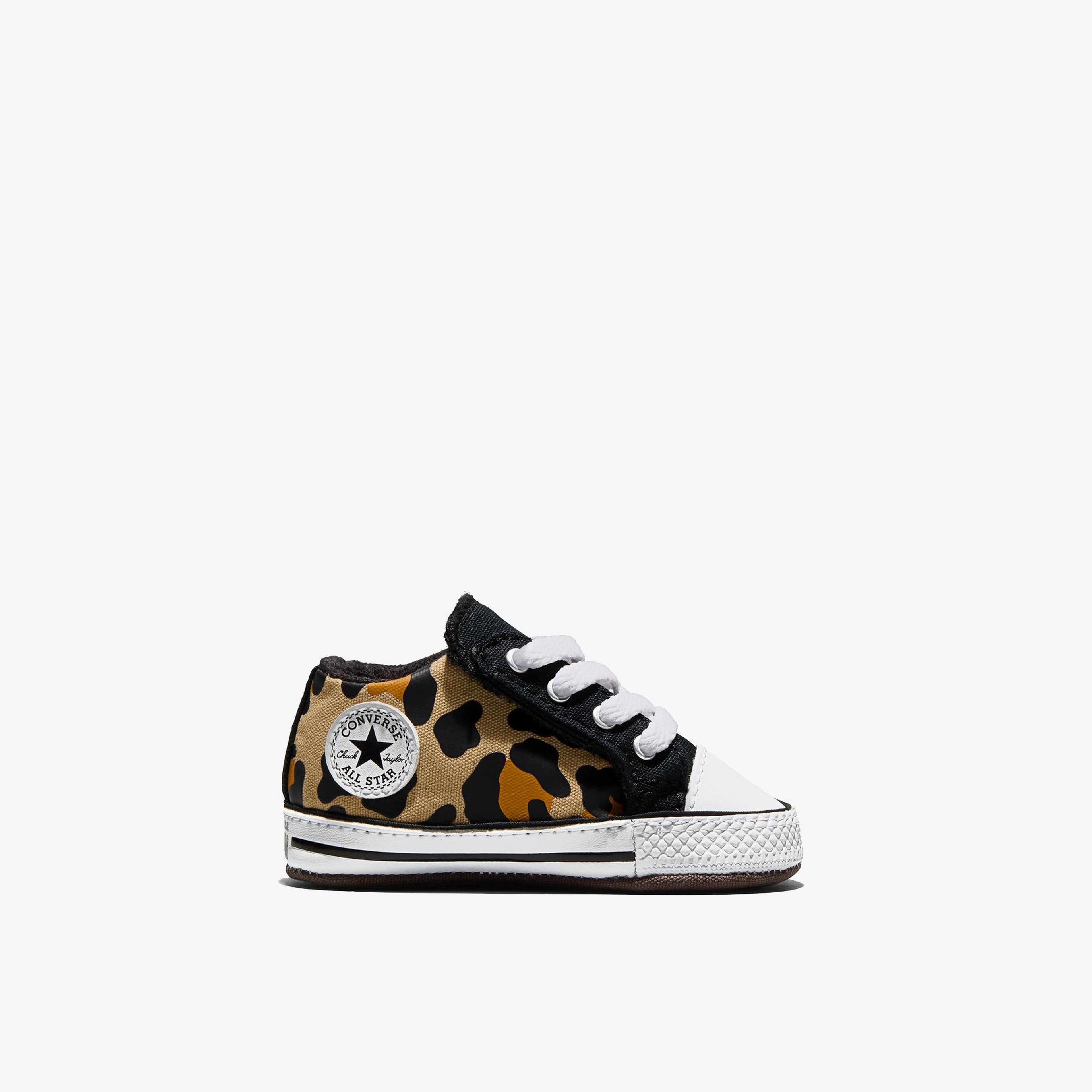 Converse Chuck Taylor All Star Leopar Desenli Bebek Siyah Sneaker