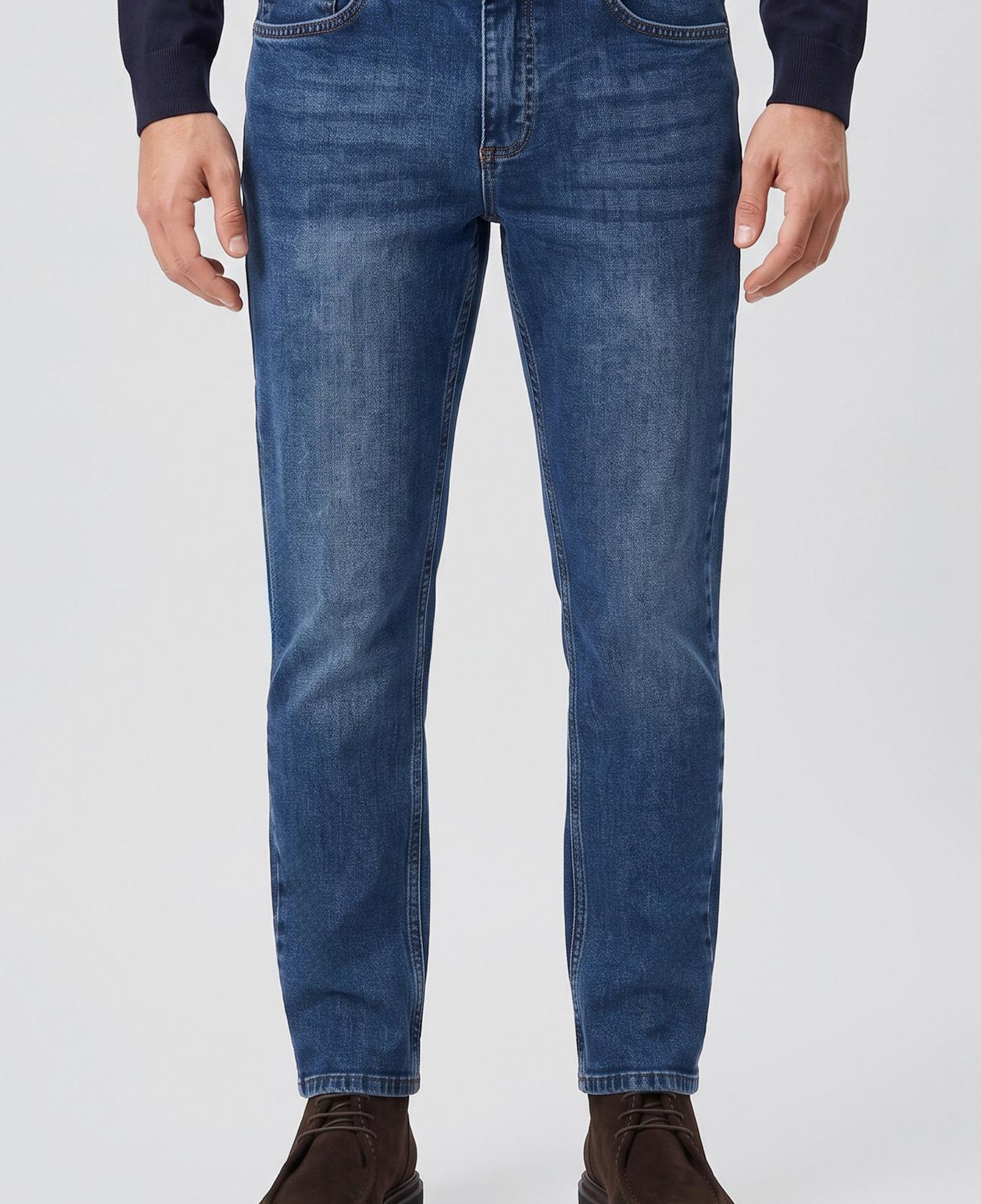 Network Erkek Koyu Lacivert Denim Pantolon