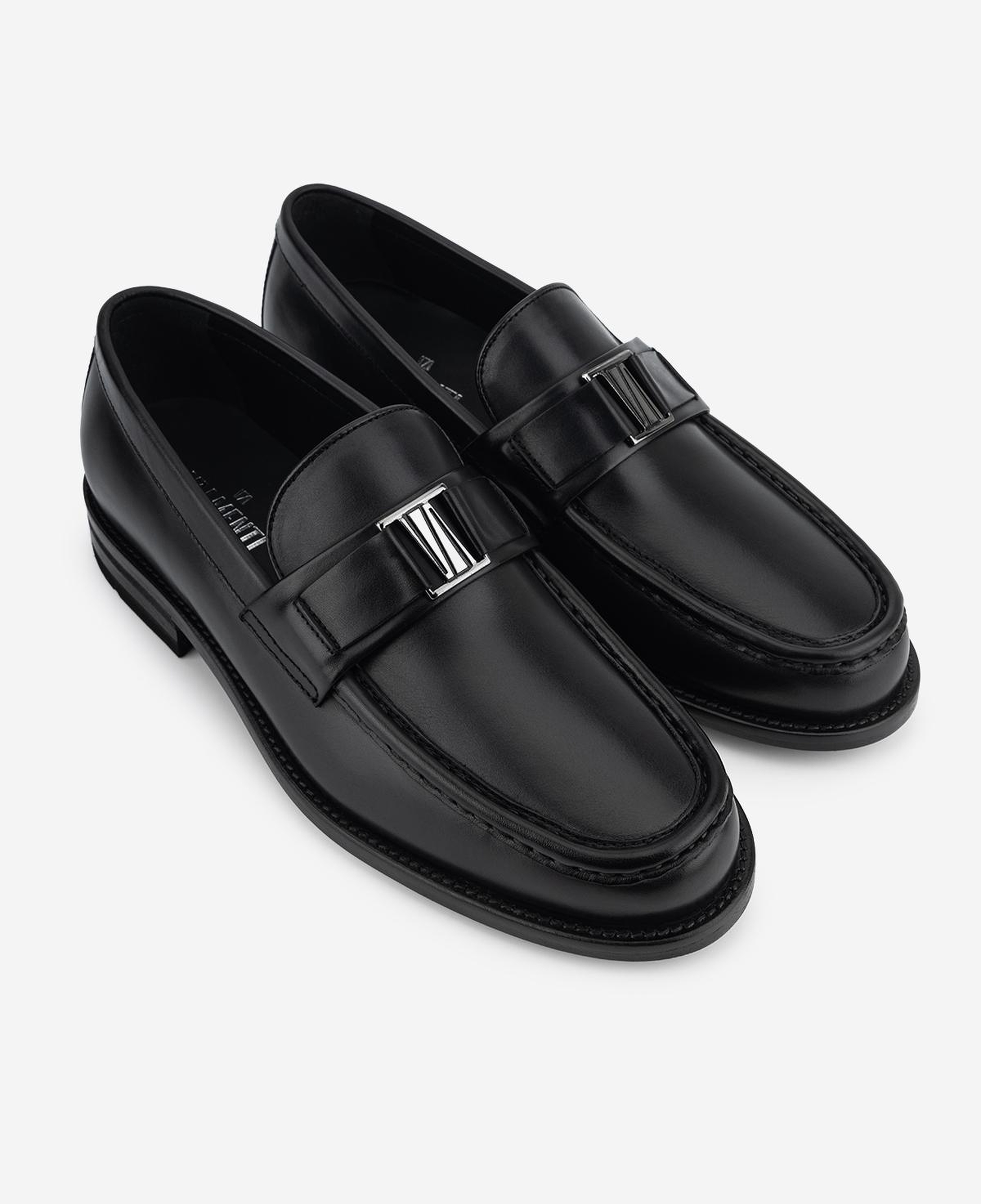 Valmenti Erkek Hakiki Deri Siyah Loafer Ayakkabı