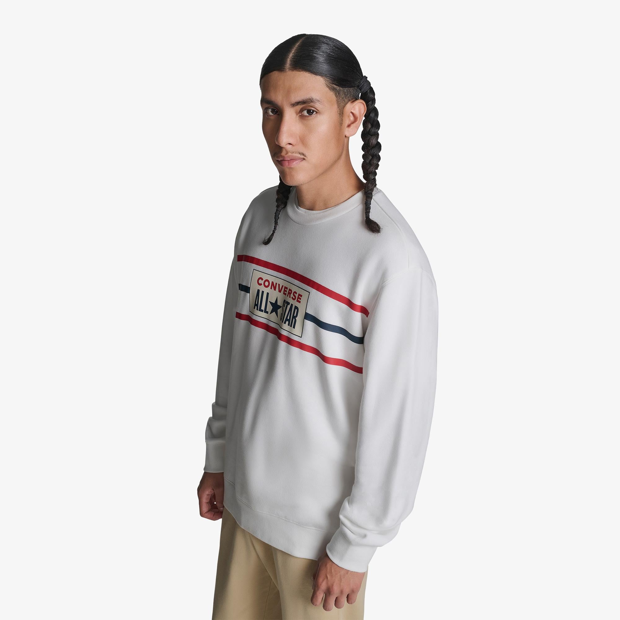 Converse Erkek Beyaz Sweatshirt