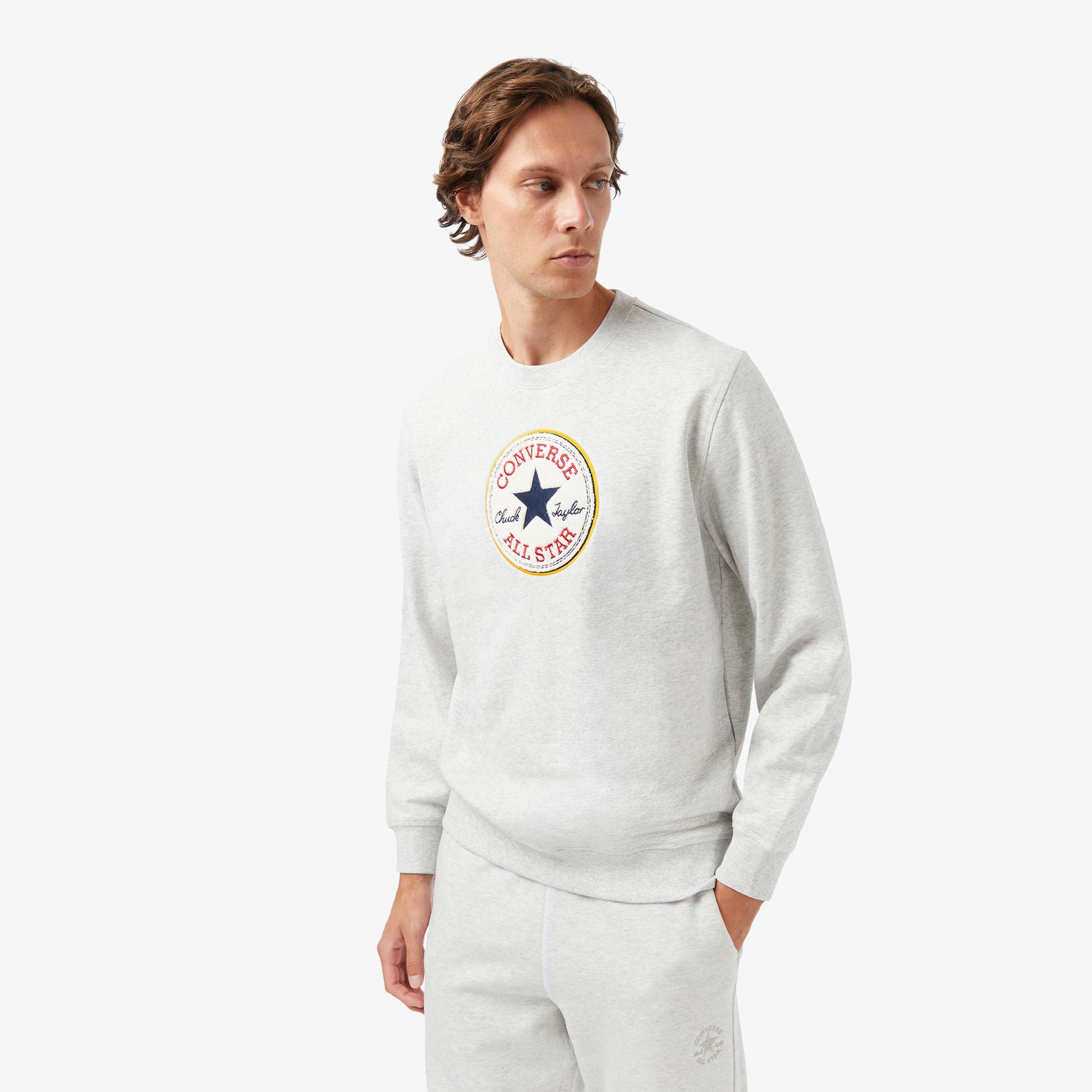 Converse Erkek Gri Sweatshirt