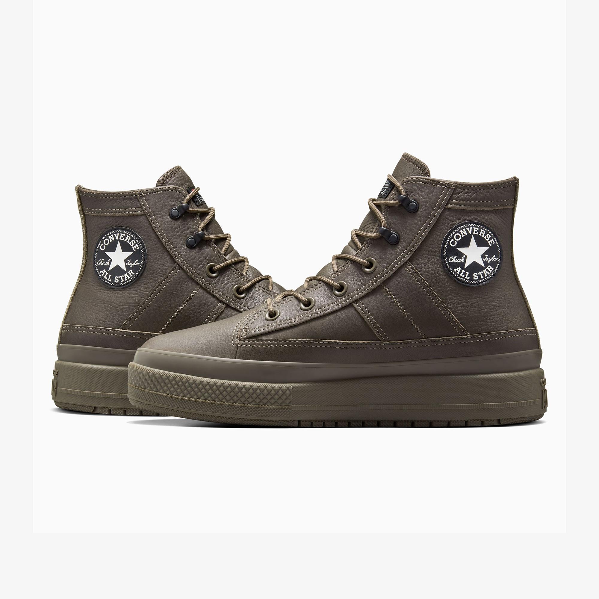 Converse Chuck Taylor All Star Equip Unisex Kahverengi Deri Su Geçirmez Bot