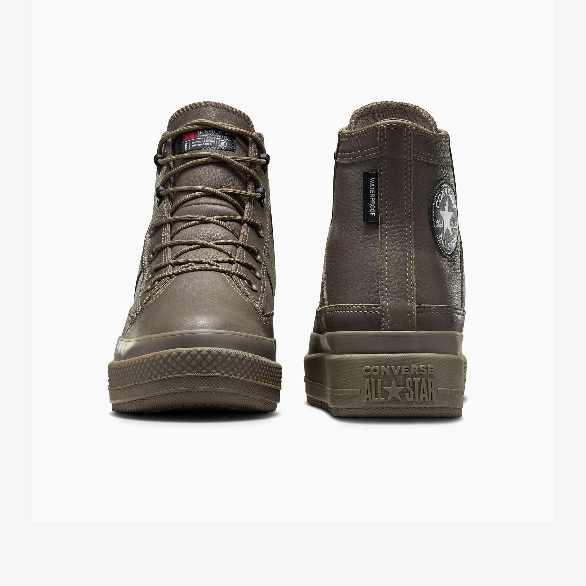 Converse Chuck Taylor All Star Equip Unisex Kahverengi Deri Su Geçirmez Bot