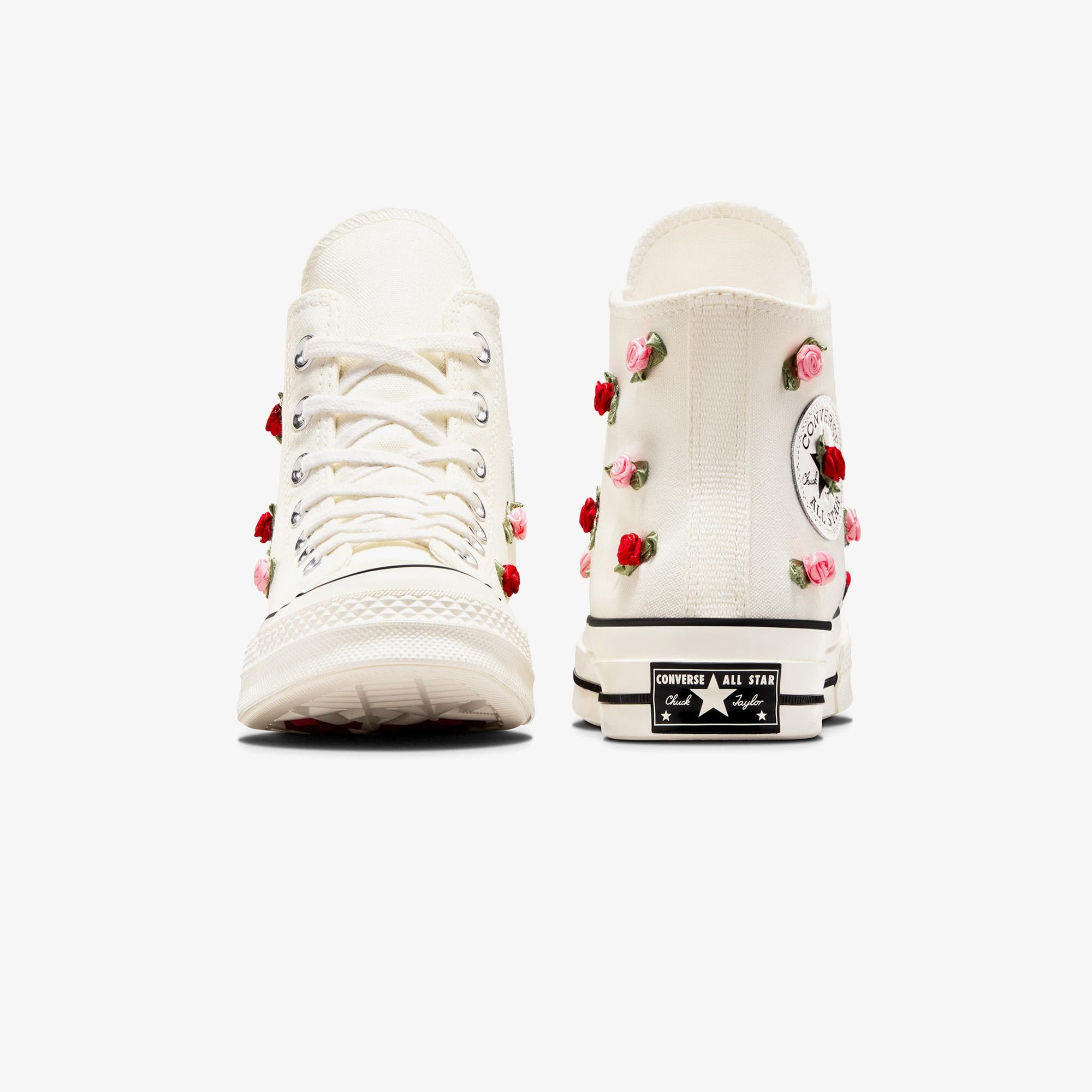 Converse Chuck 70 Roses Unisex Krem Sneaker