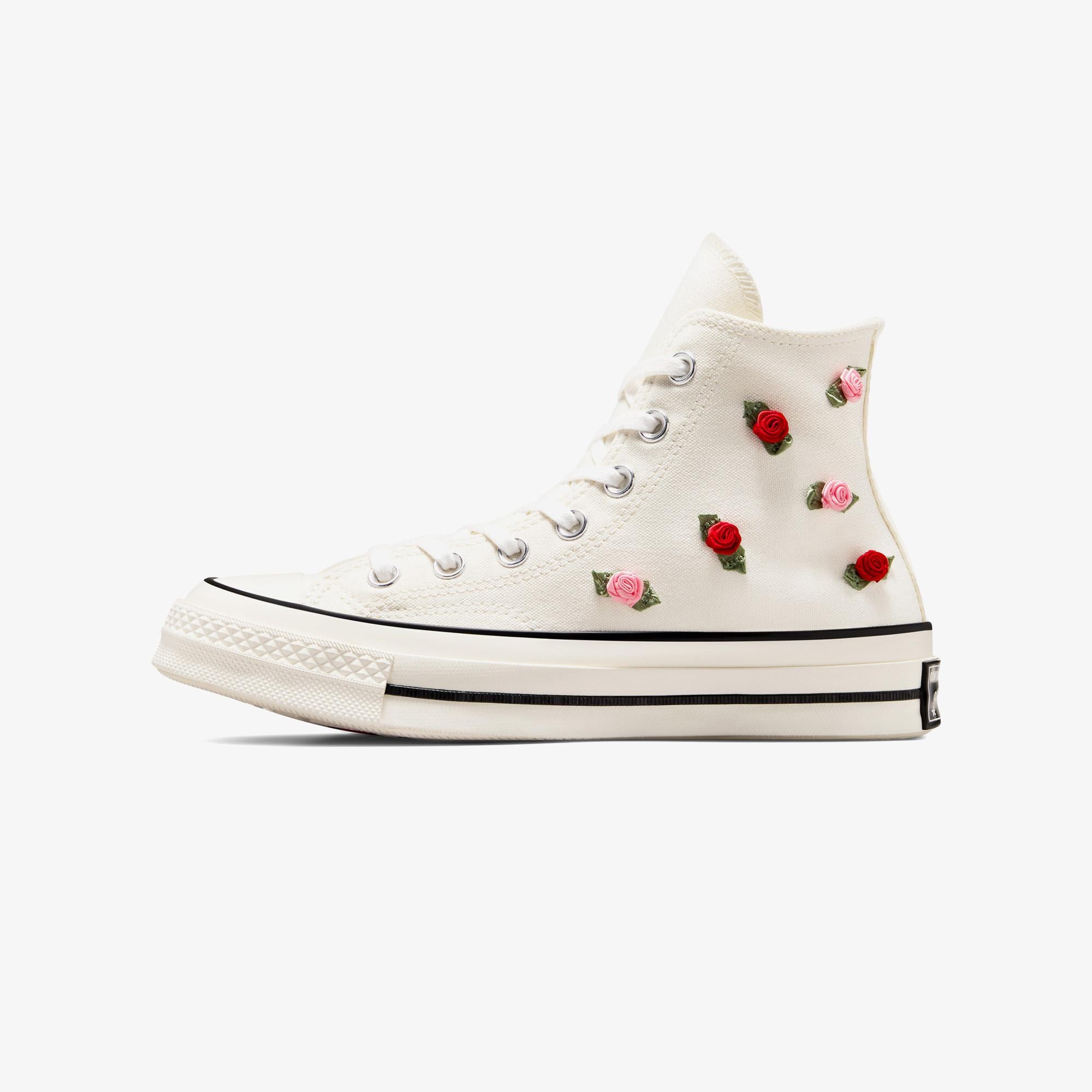 Converse Chuck 70 Roses Unisex Krem Sneaker