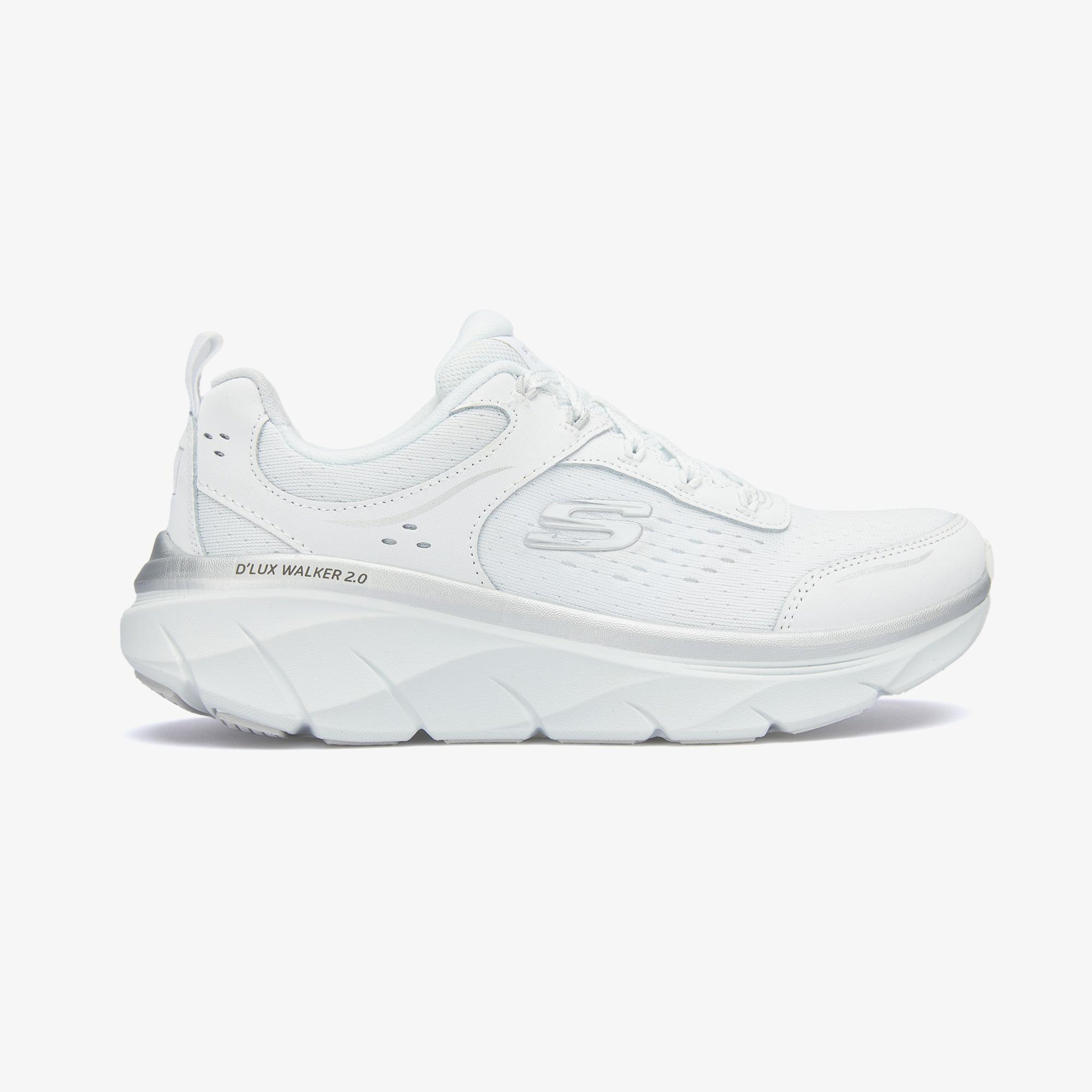 Skechers Dlux Walker 2.0 Gradient Glam Kadın Beyaz Yürüyüş Ayakkabısı
