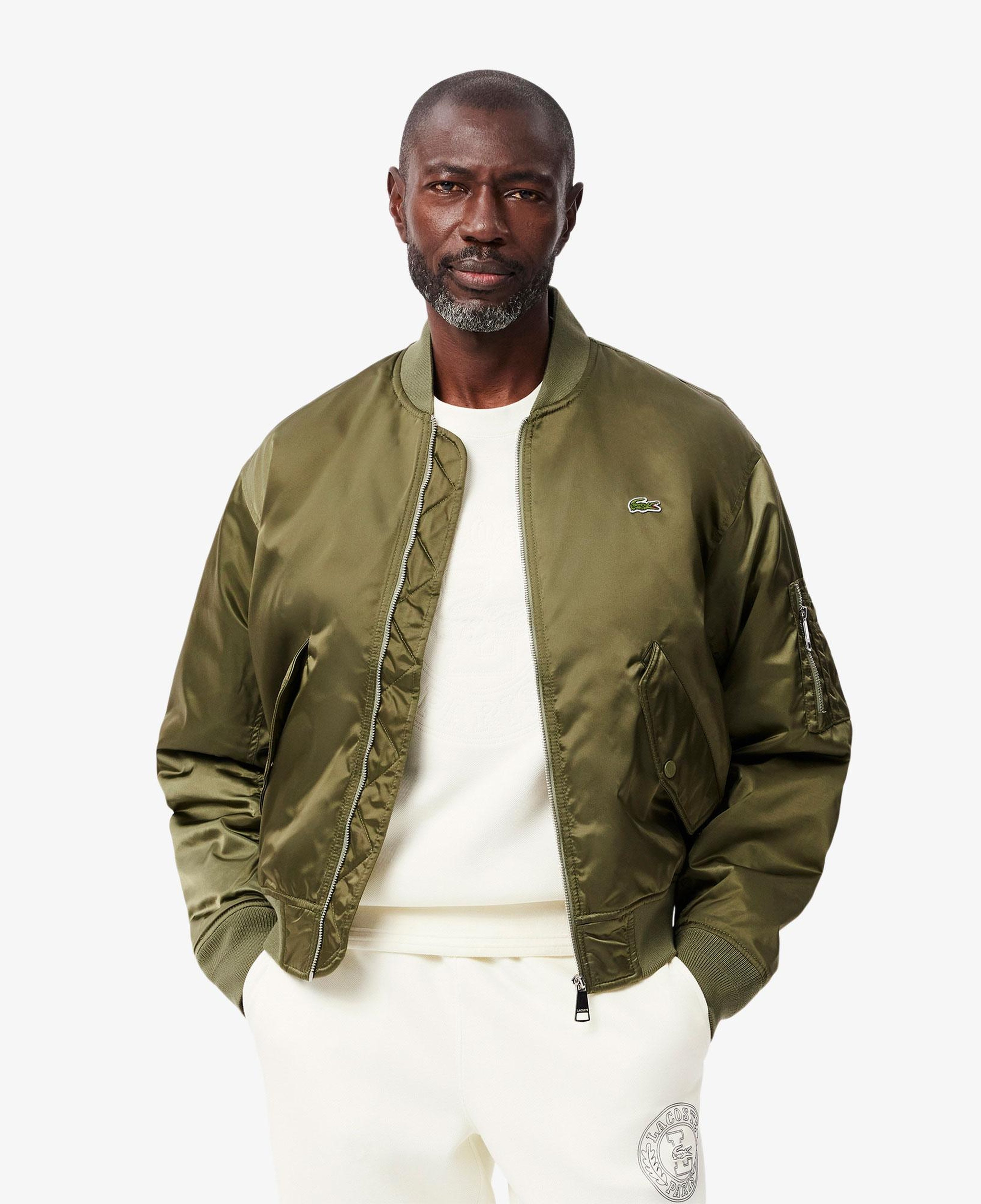 Erkek Hakim Yaka Haki Bomber Ceket