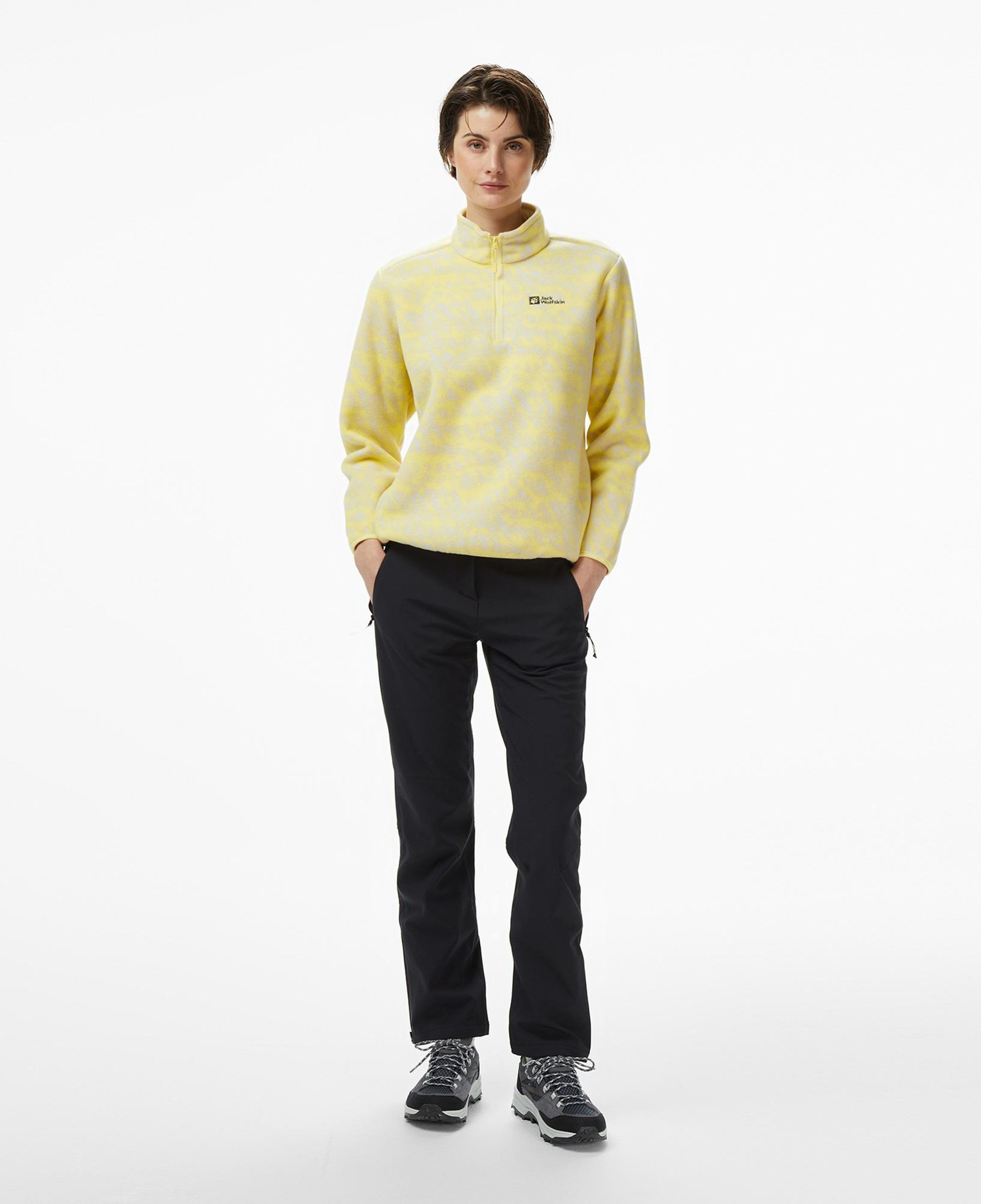 Jack Wolfskin Trek Terrain Kadın Siyah Outdoor Pantolon
