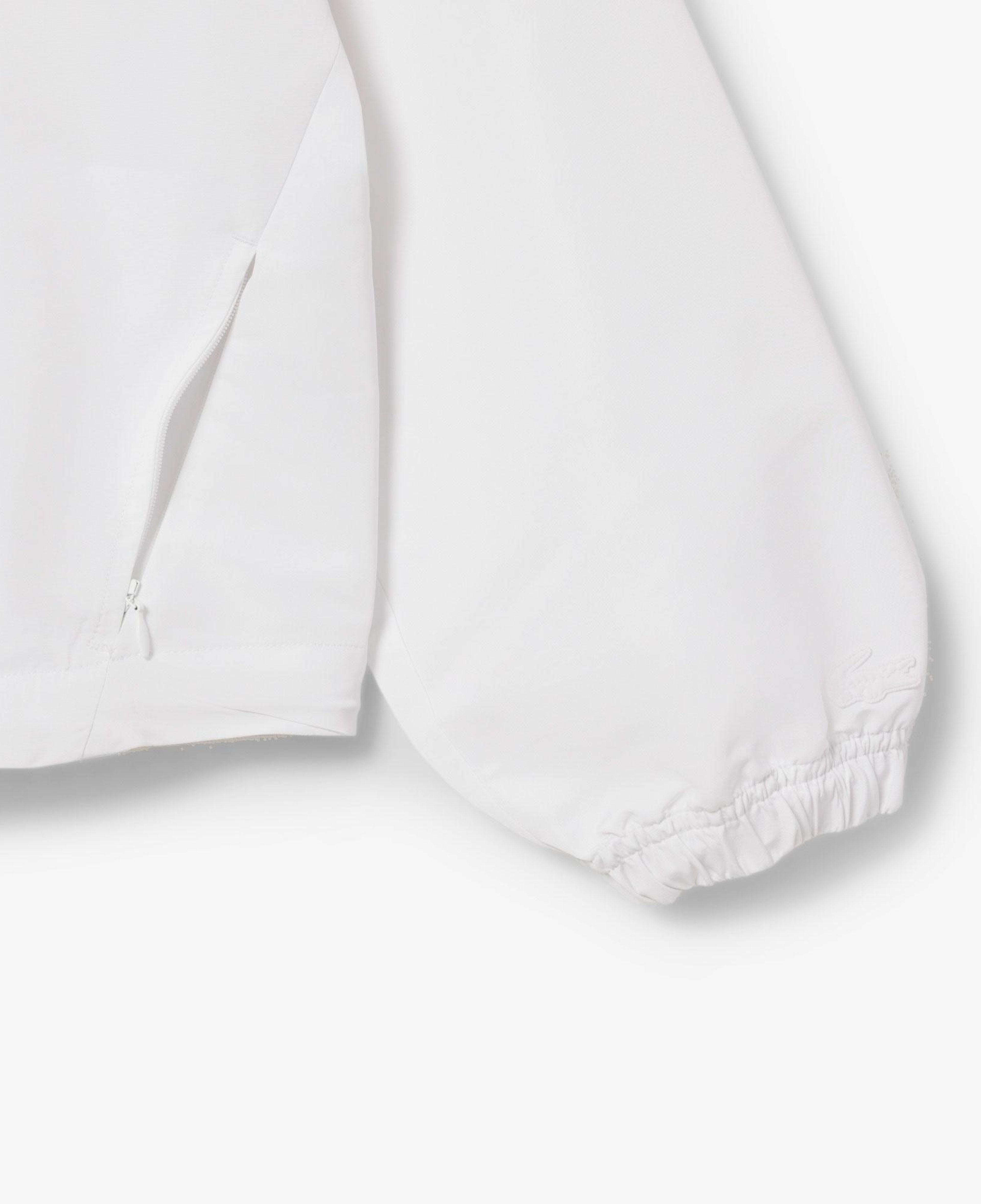 Lacoste Cropped Up Zip Kadın Beyaz Ceket