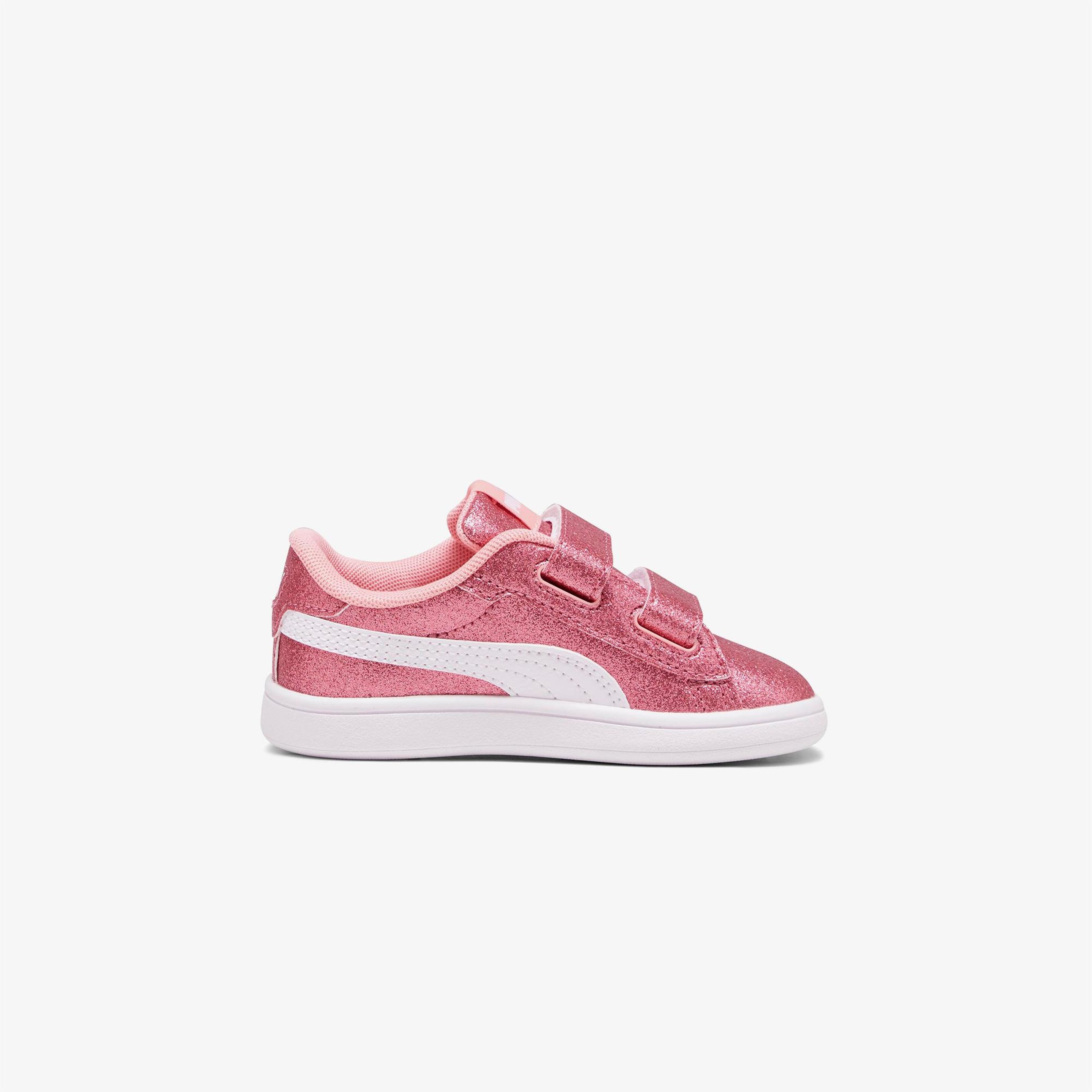Puma Smash 3.0 Glit Glam V In Çocuk Bej Spor Ayakkabı