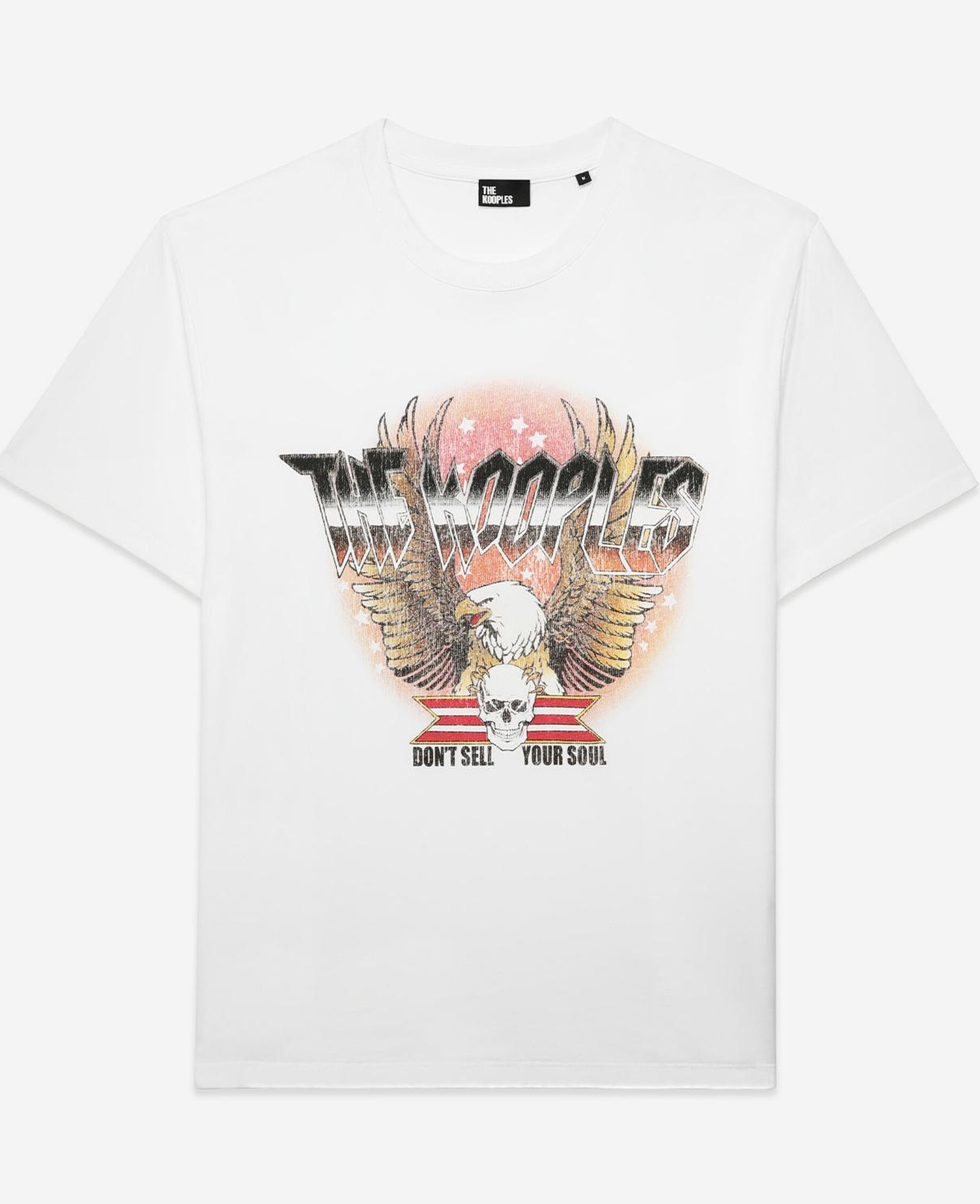 Erkek Baskılı Beyaz T-Shirt