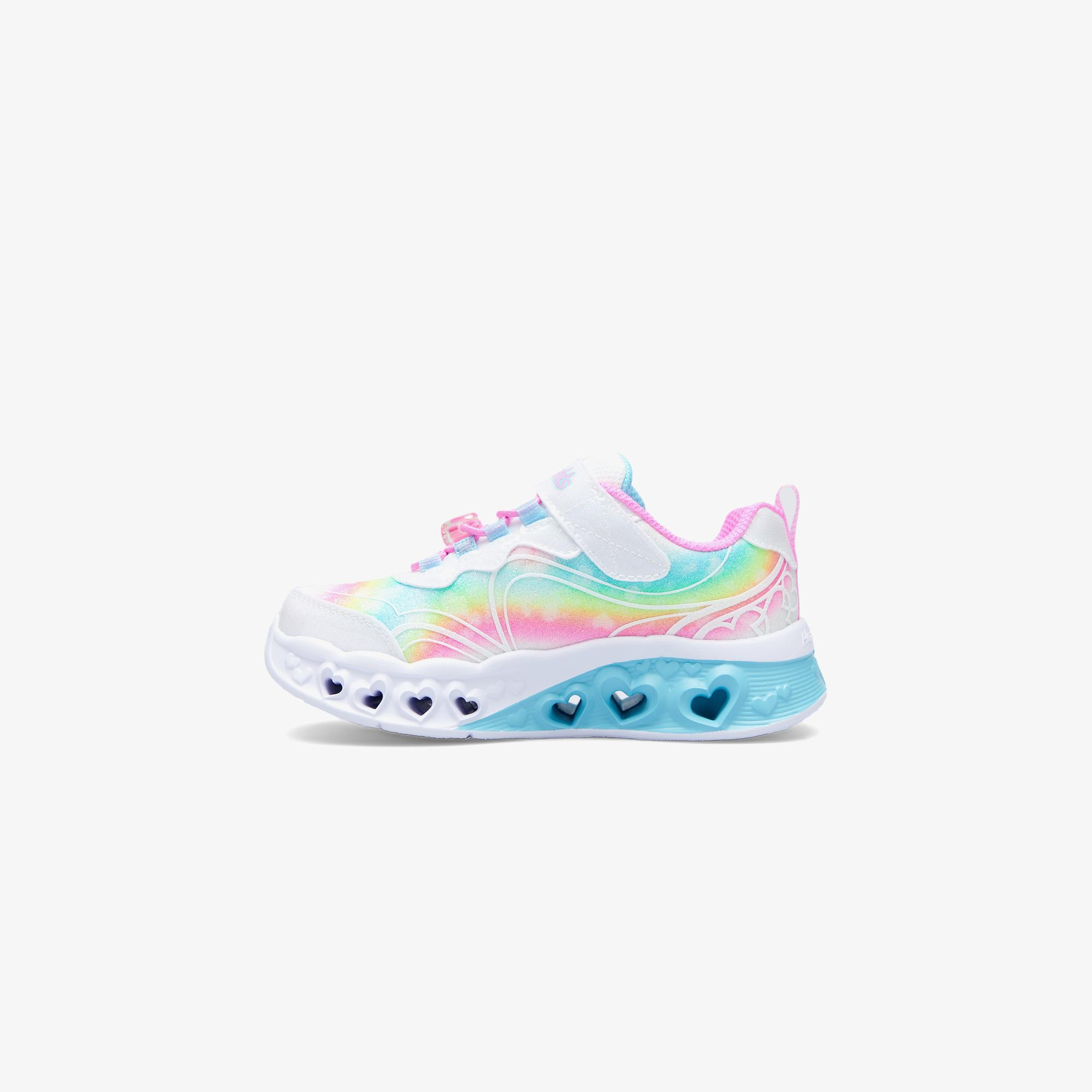 Skechers Flutter Heart Lights Groovy Swirl Çocuk Beyaz Spor Ayakkabı