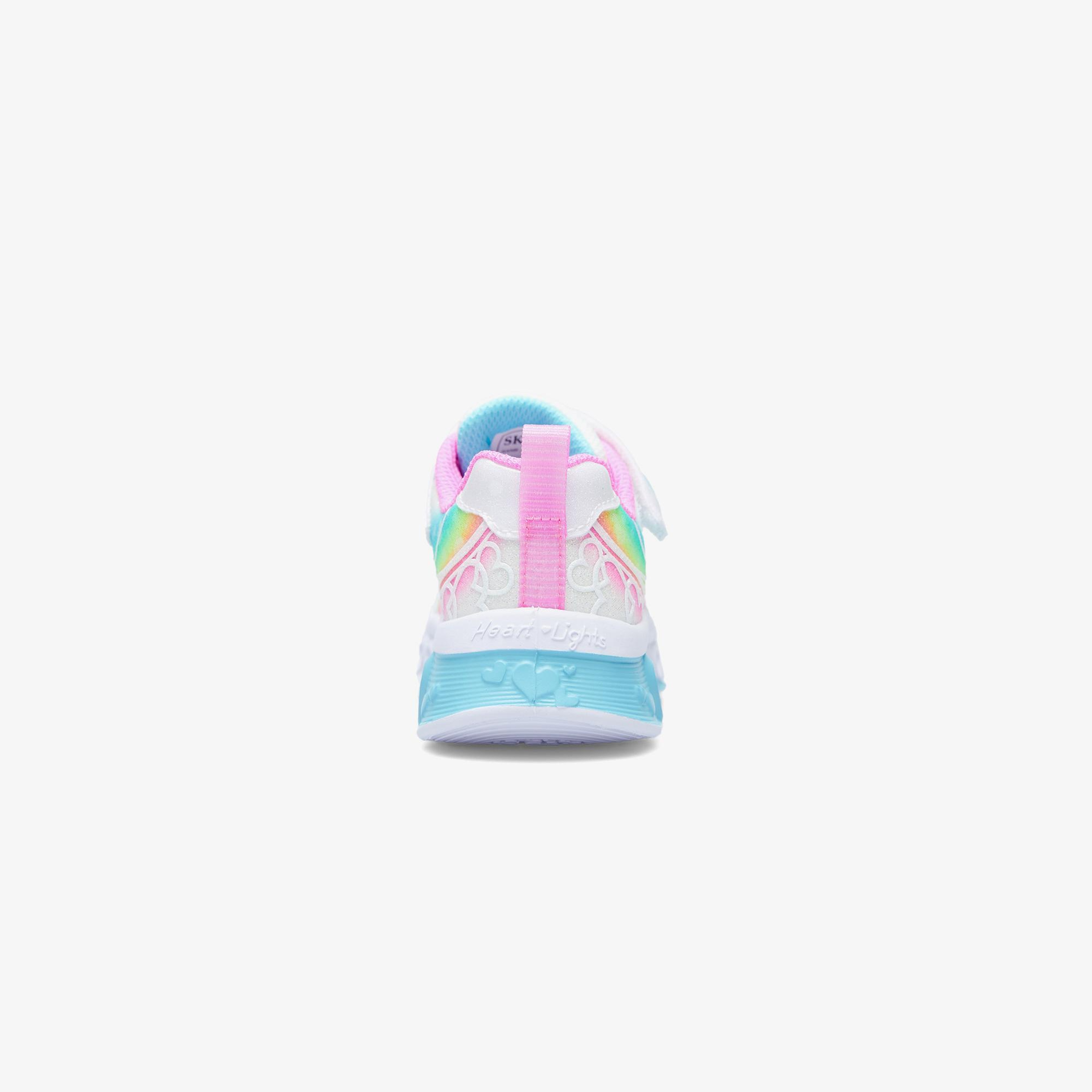Skechers Flutter Heart Lights Groovy Swirl Çocuk Beyaz Spor Ayakkabı