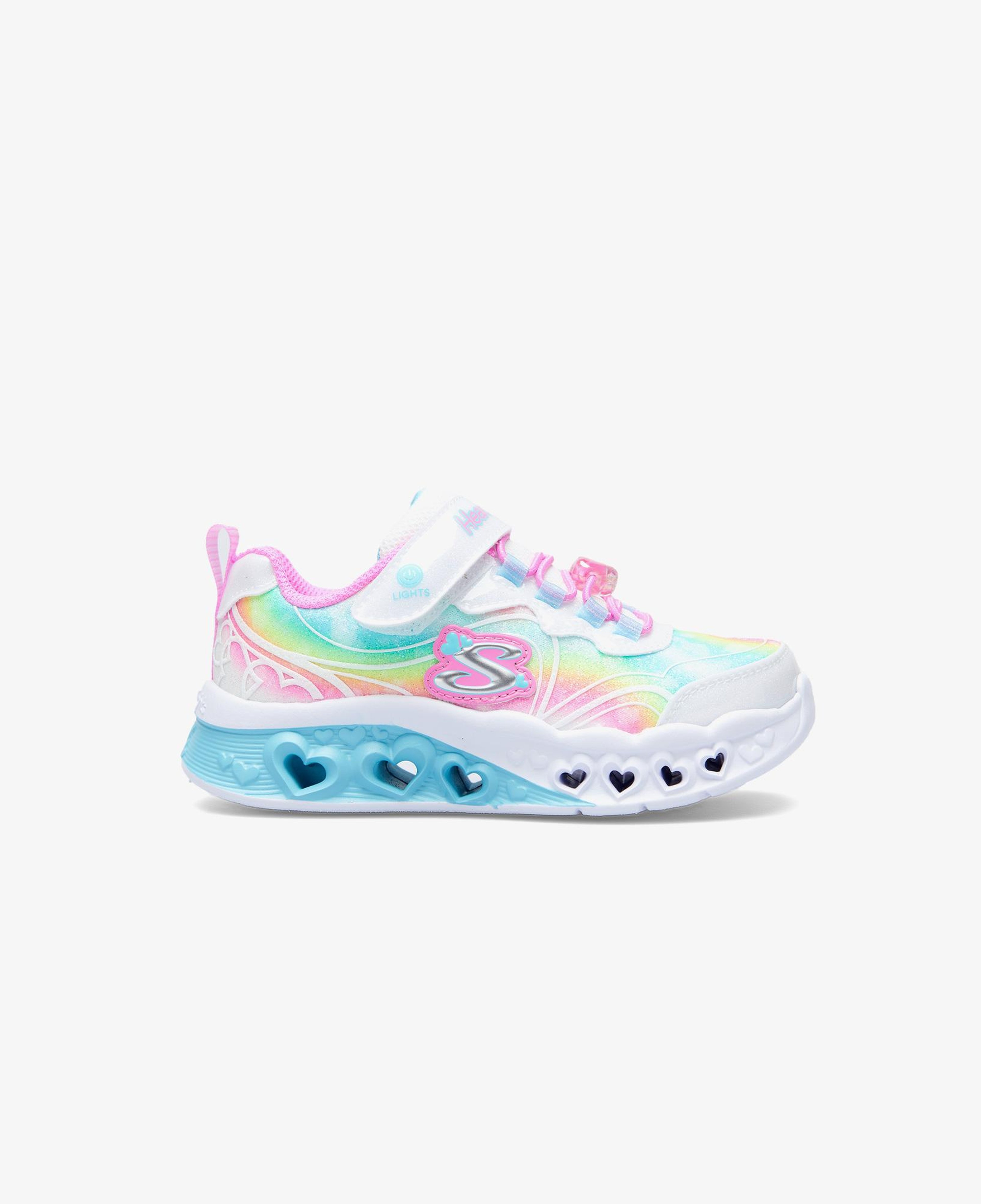 Skechers Flutter Heart Lights Groovy Swirl Çocuk Beyaz Spor Ayakkabı