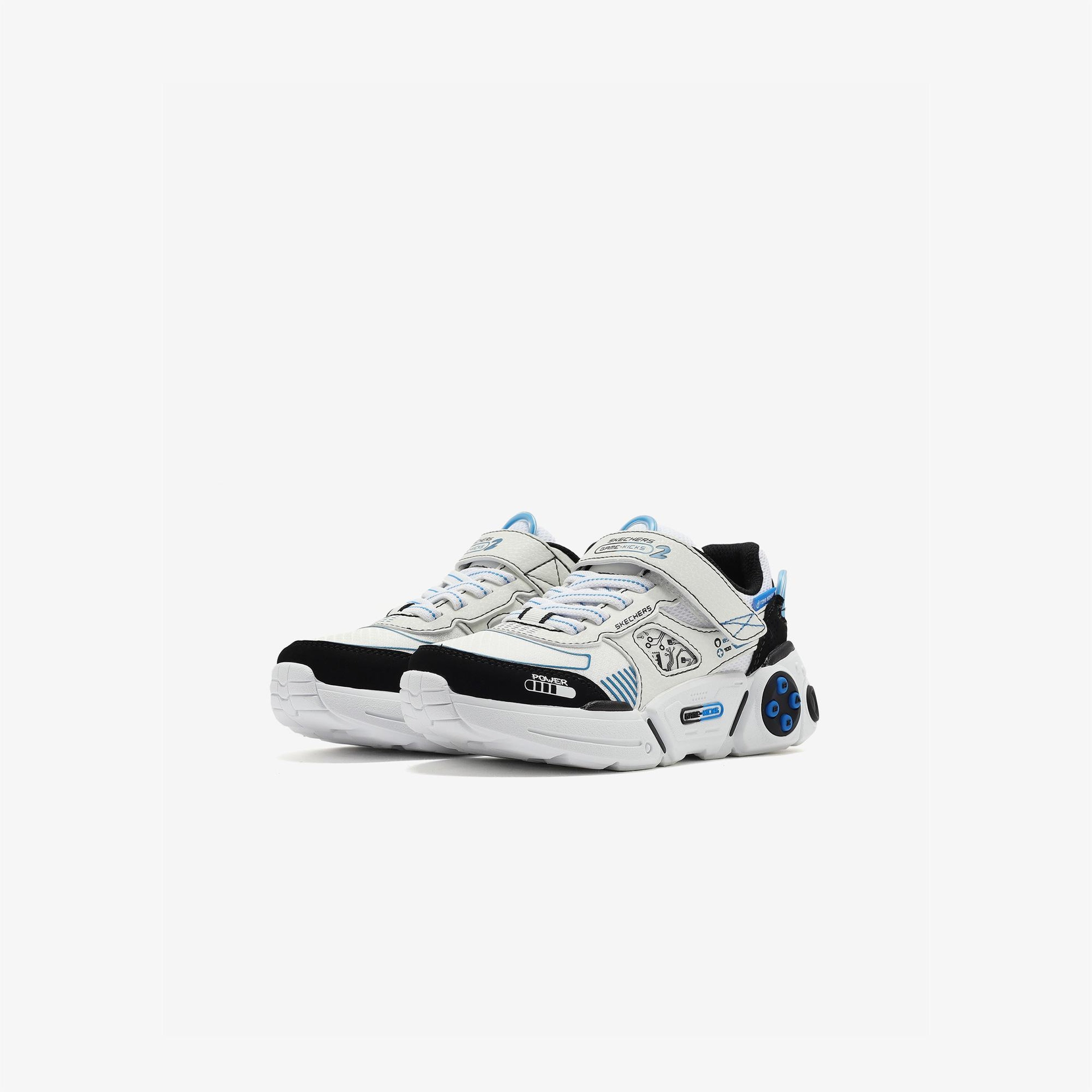 Skechers Game Kicks Gametronix 2.0 Çocuk Beyaz Spor Ayakkabı
