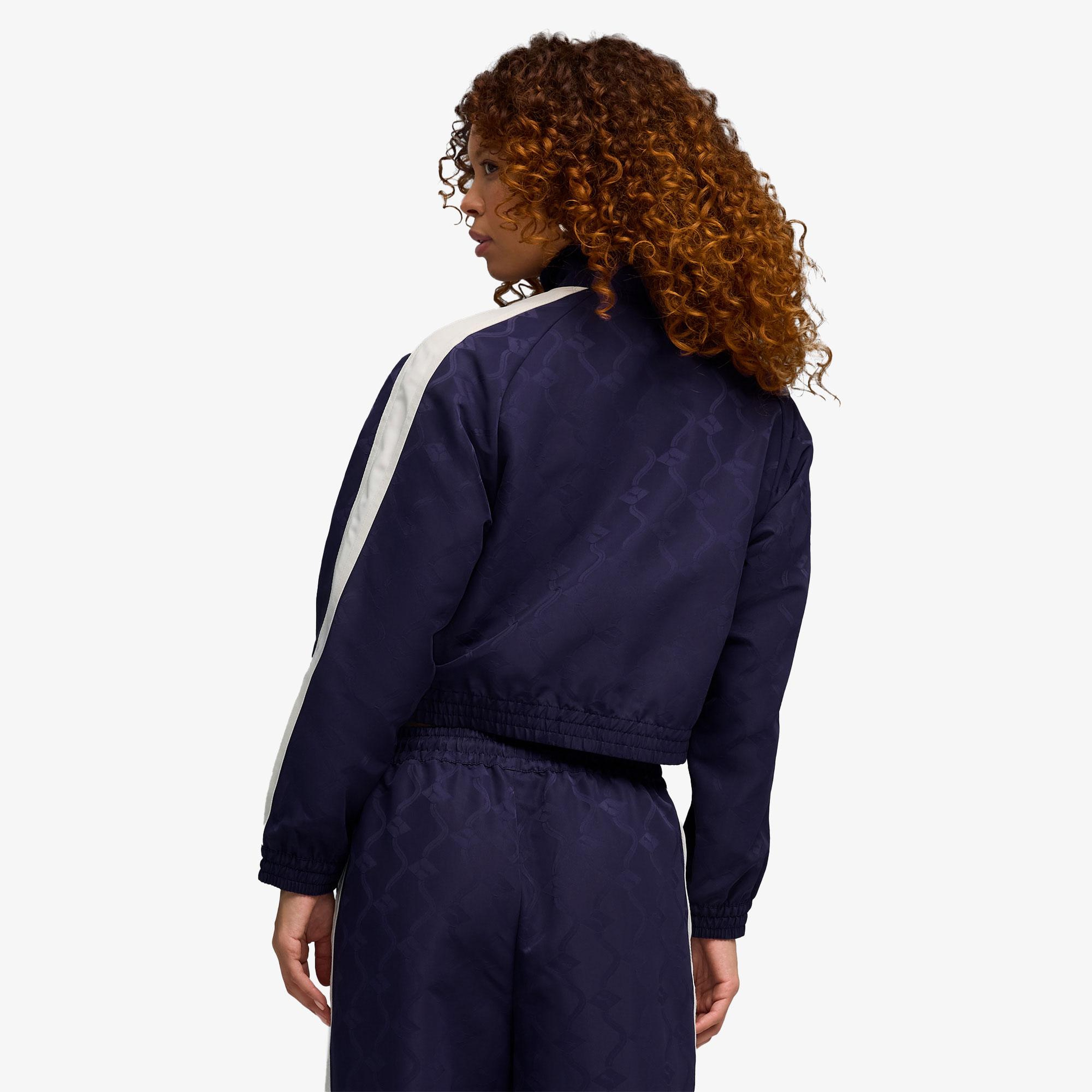 Puma T7 Jacquarded Kadın Mor Ceket