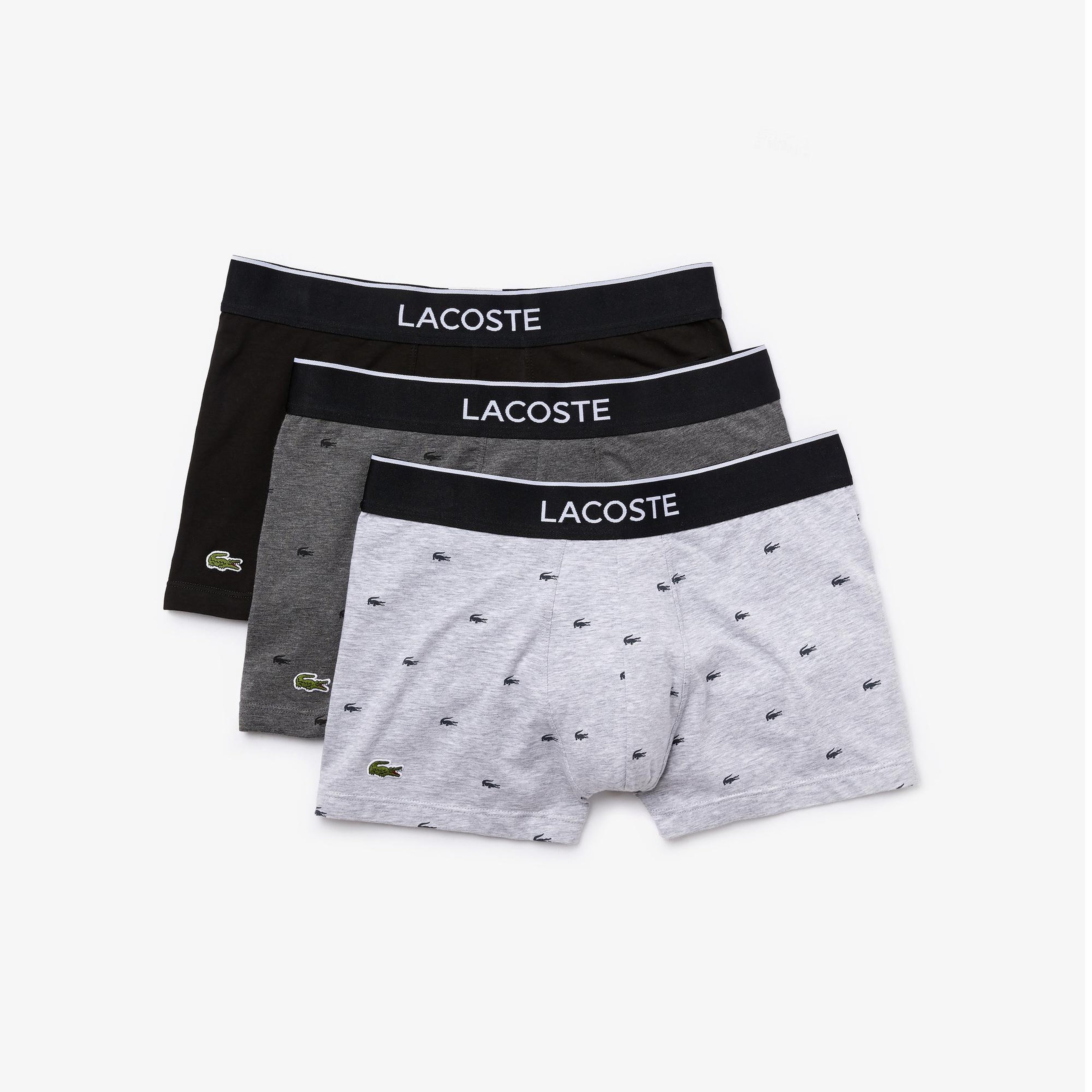 Core Erkek Baskılı 3'lü Gri Boxer
