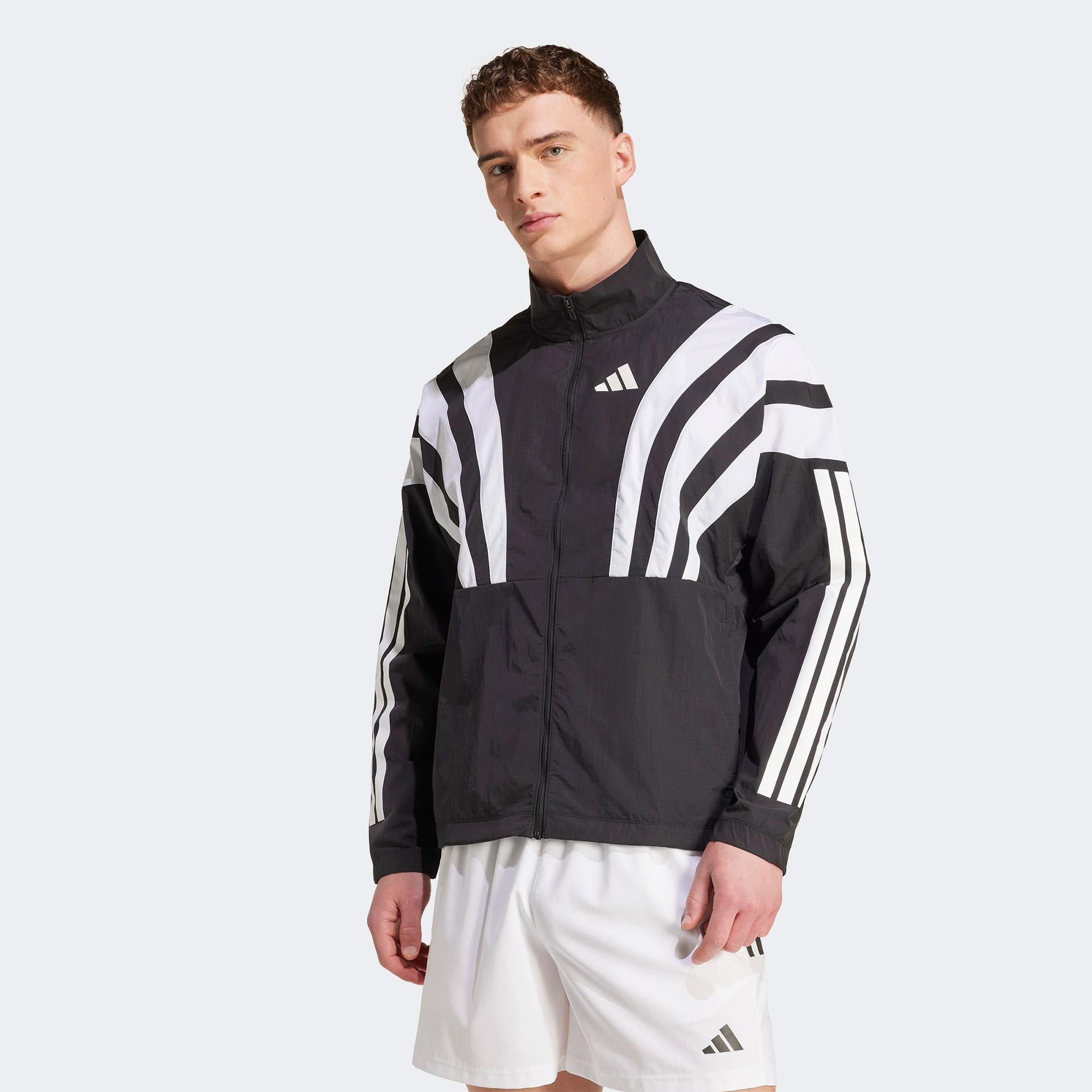 adidas Adizero Archive Erkek Siyah Koşu Rüzgarlık