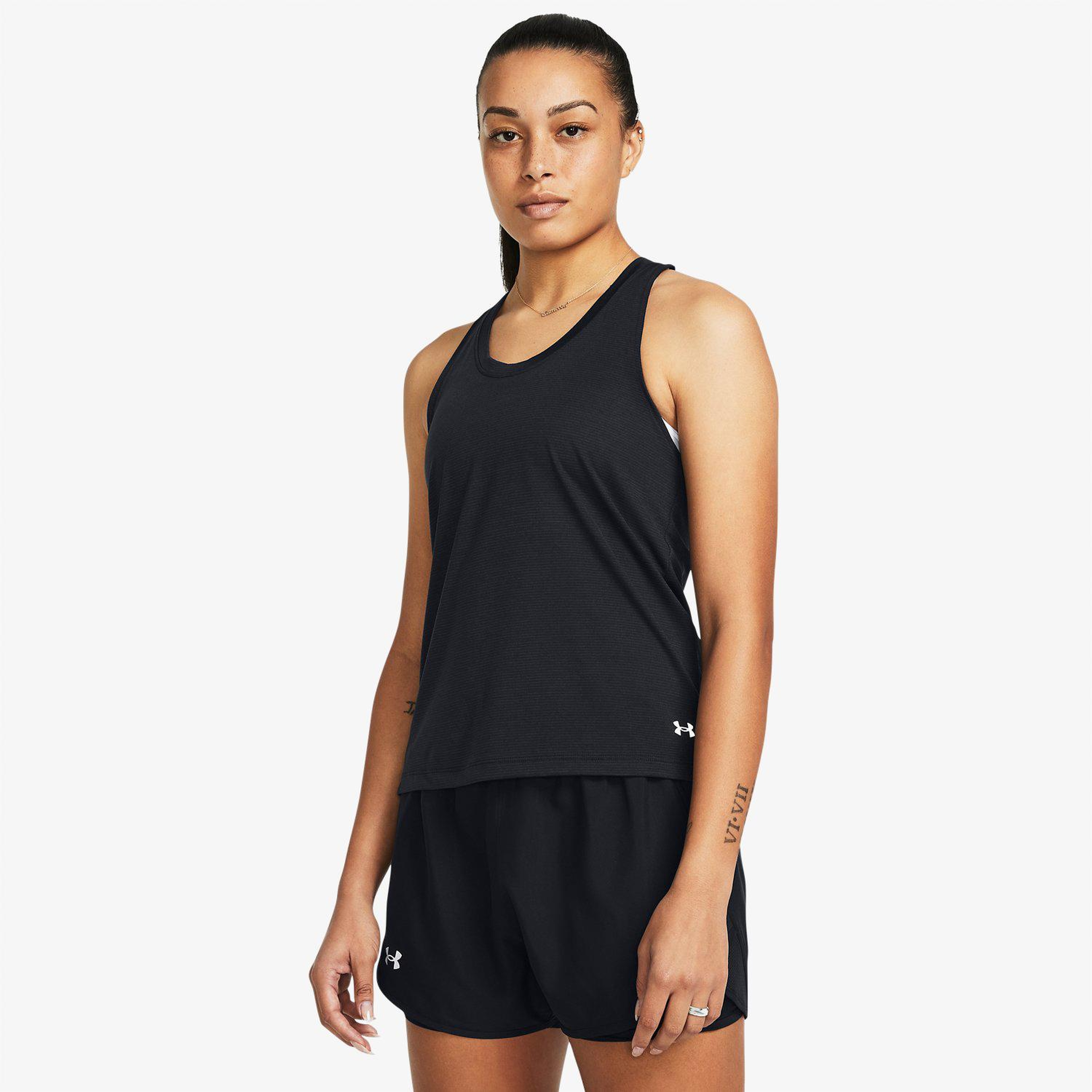 Under Armour Launch Kadın Siyah Antrenman T-Shirt