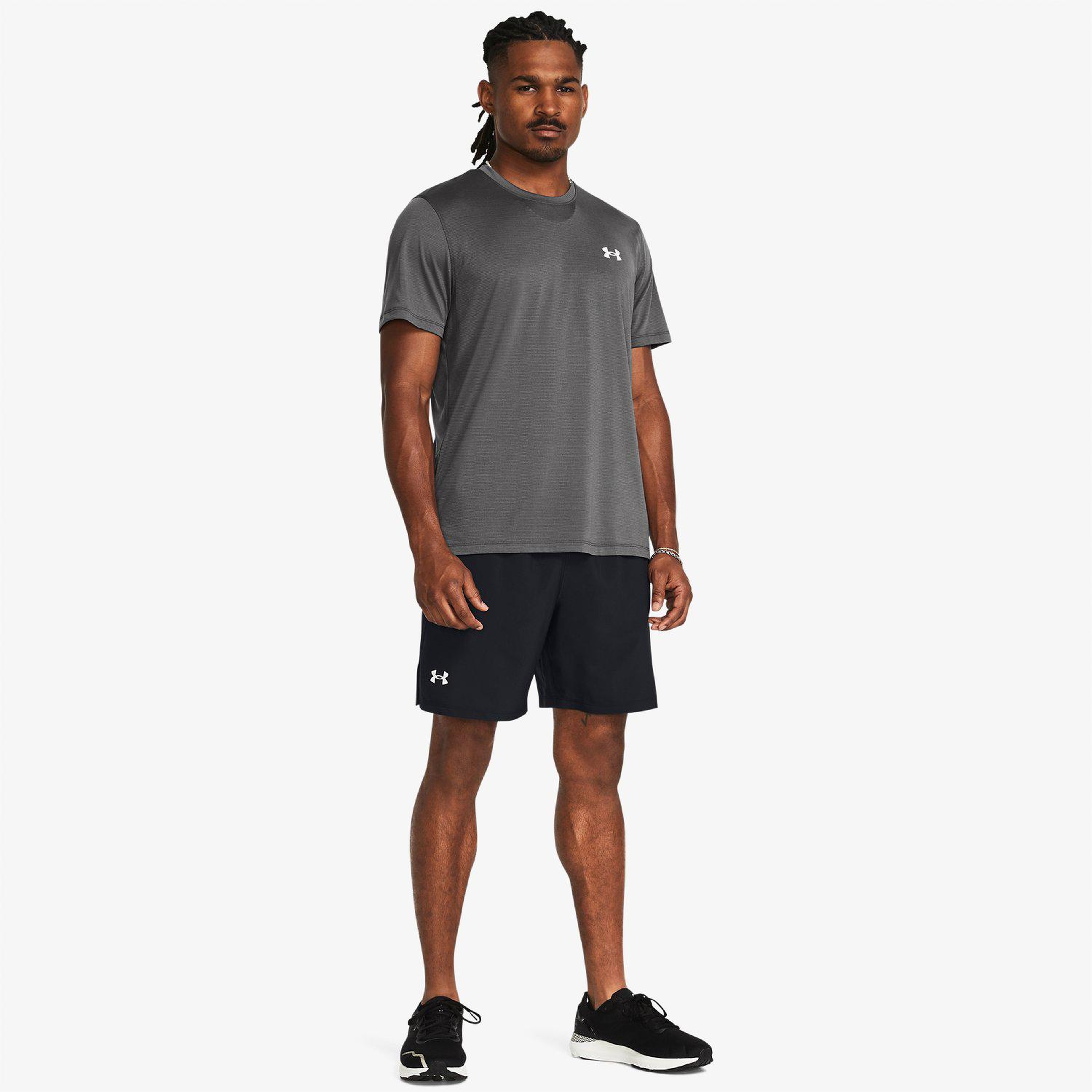Under Armour Launch 7'' Erkek Siyah Koşu Şortu