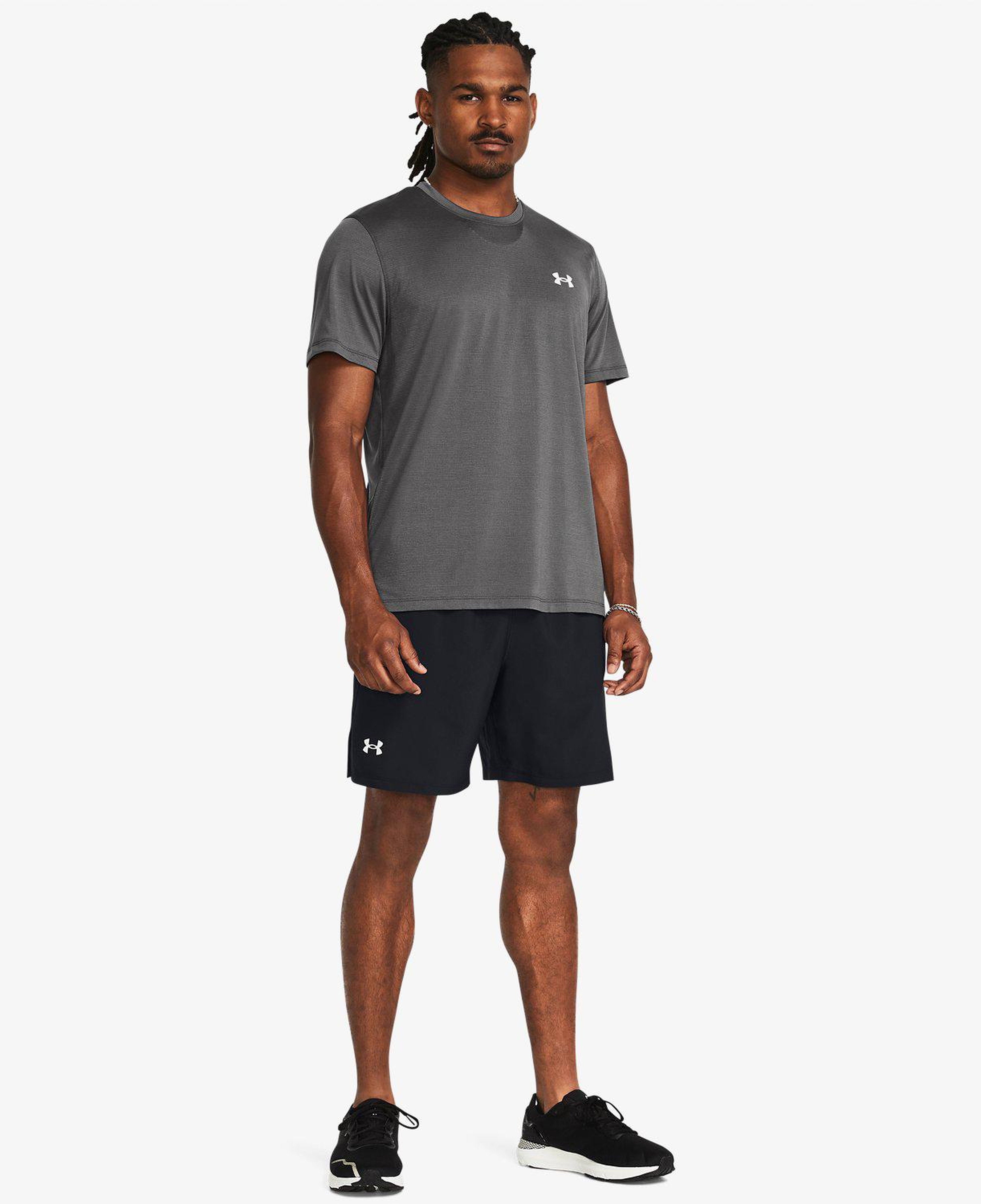 Under Armour Launch 7'' Erkek Siyah Koşu Şortu