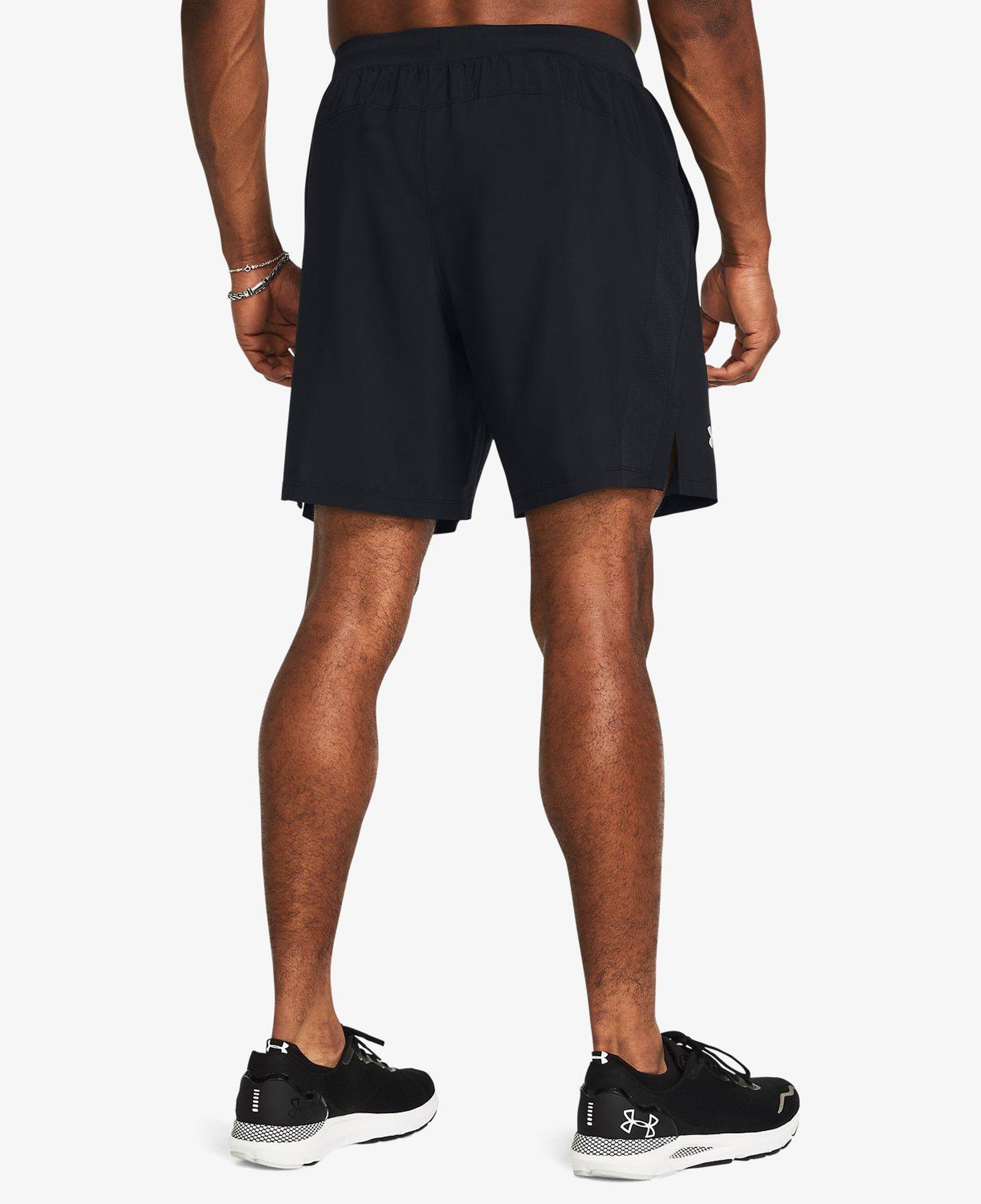 Under Armour Launch 7'' Erkek Siyah Koşu Şortu