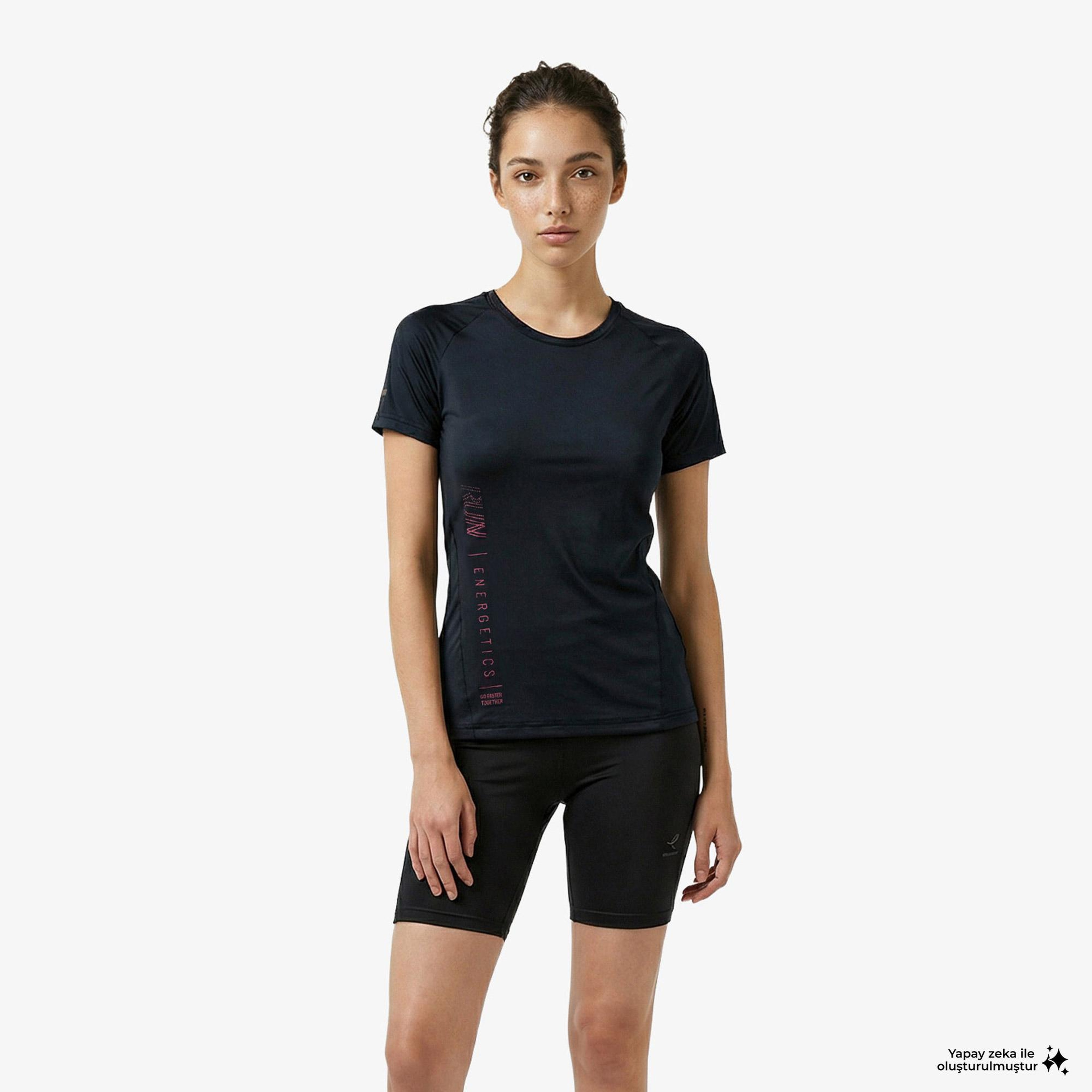 Energetics Giade Kadın Siyah Antrenman T-Shirt