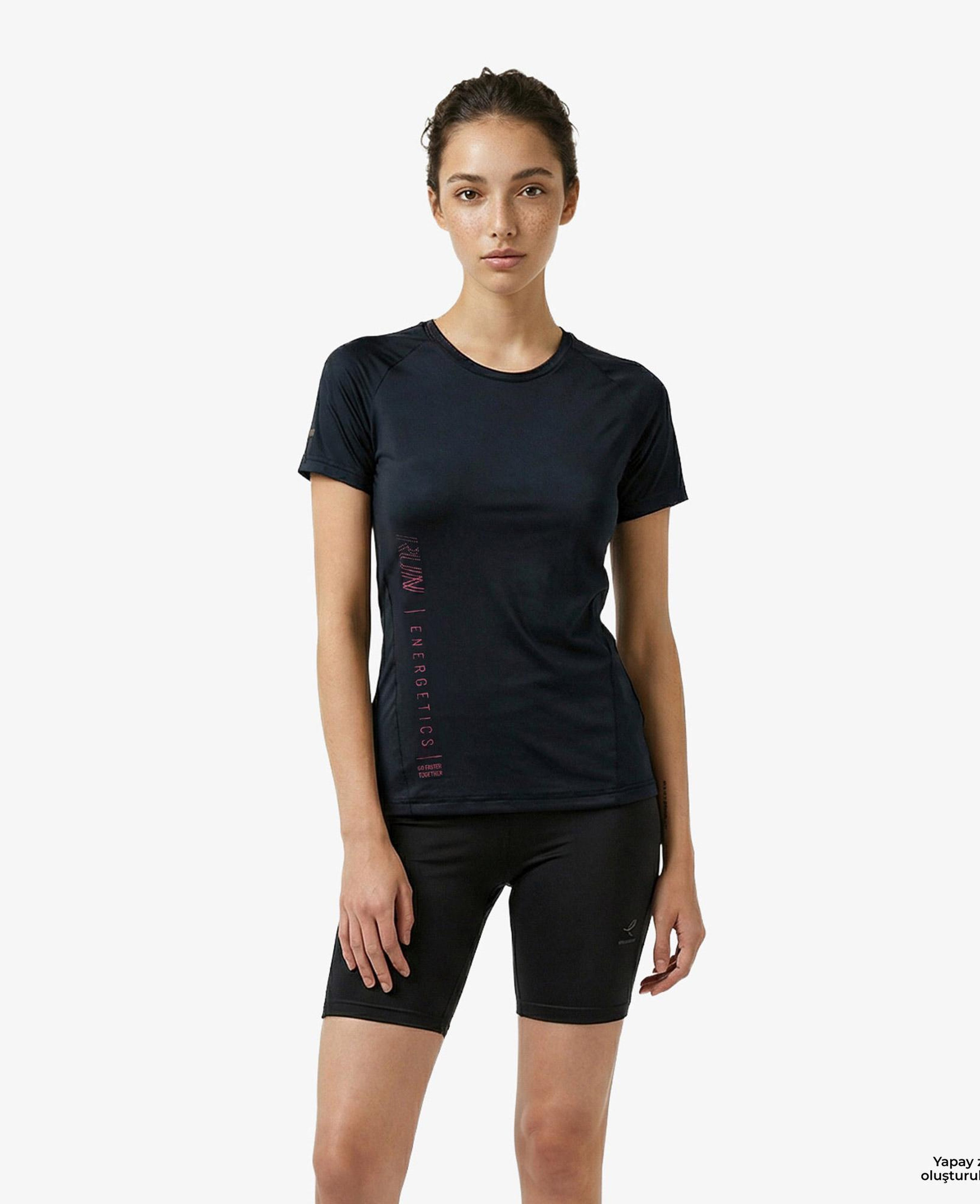 Energetics Giade Kadın Siyah Antrenman T-Shirt