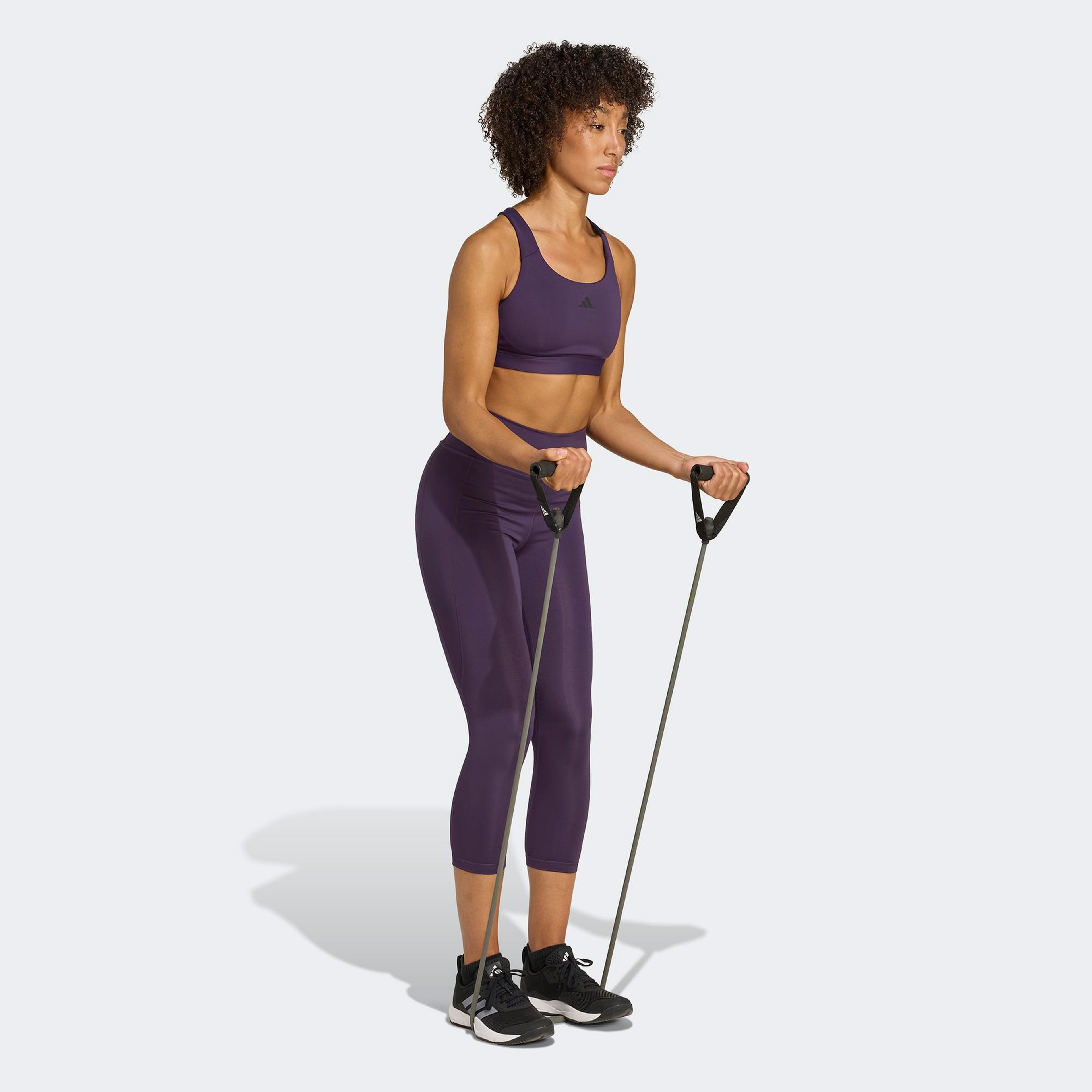 adidas Tlrdreact Training High Support Kadın Mor Antrenman Bra