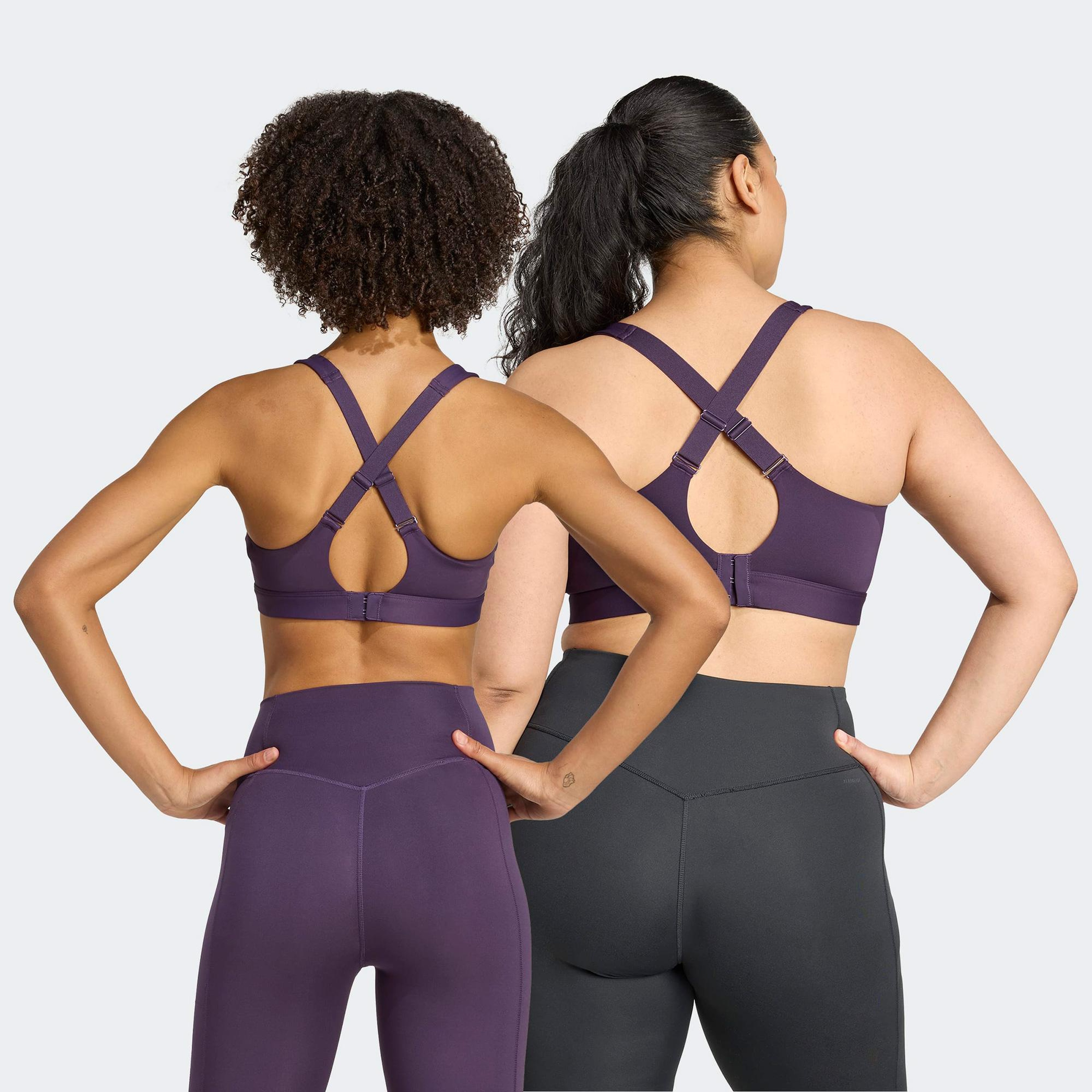 adidas Tlrdreact Training High Support Kadın Mor Antrenman Bra