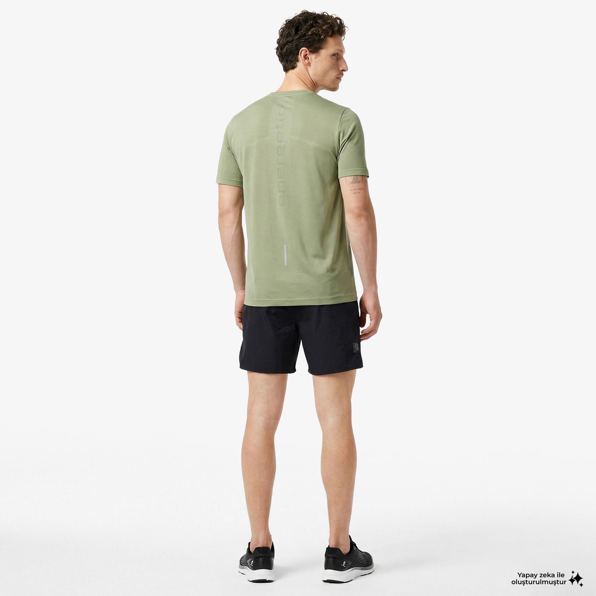 Energetics Tayeb Erkek Yeşil Antrenman T-Shirt