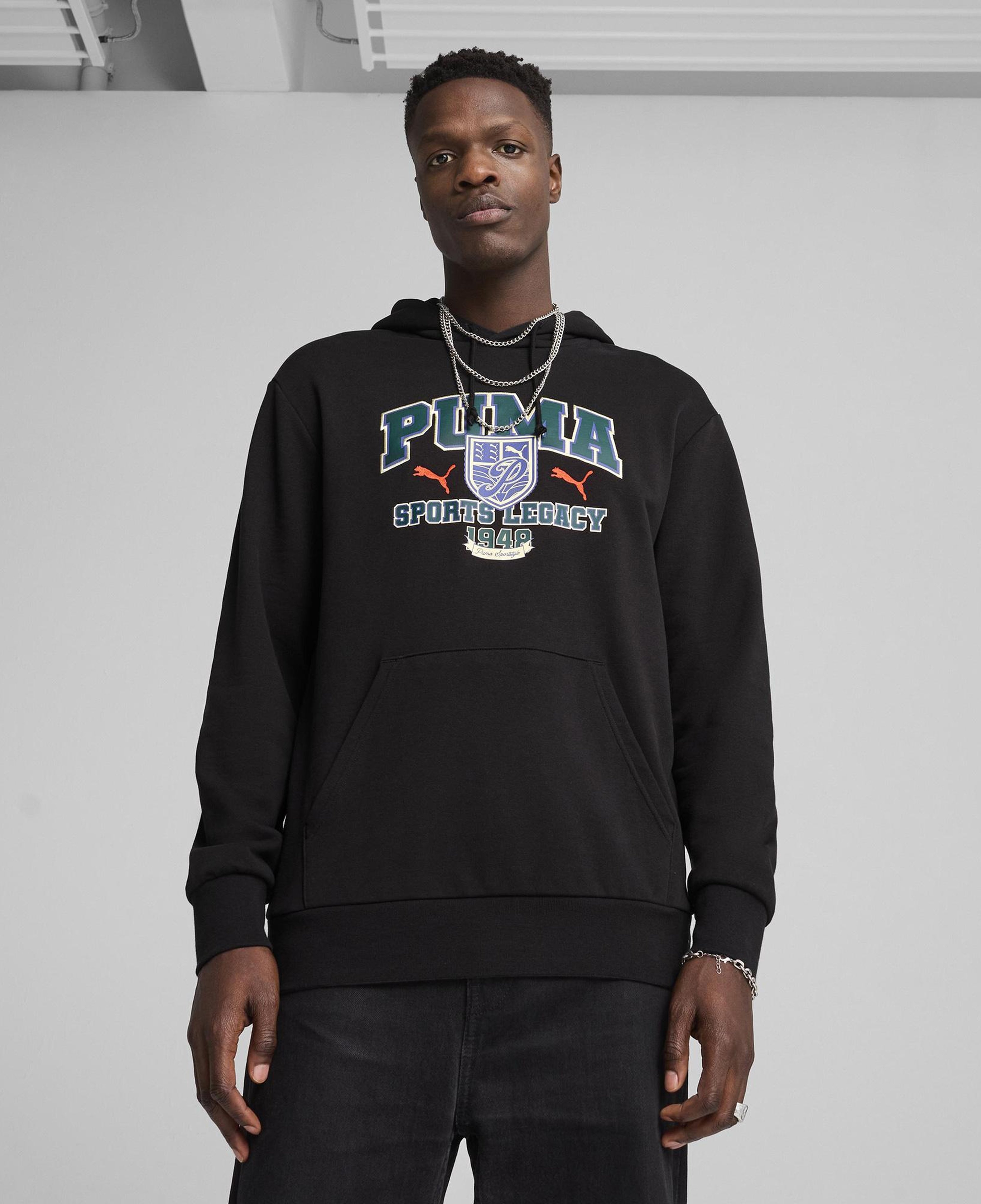 Puma Sports Legacy Erkek Siyah Sweatshirt