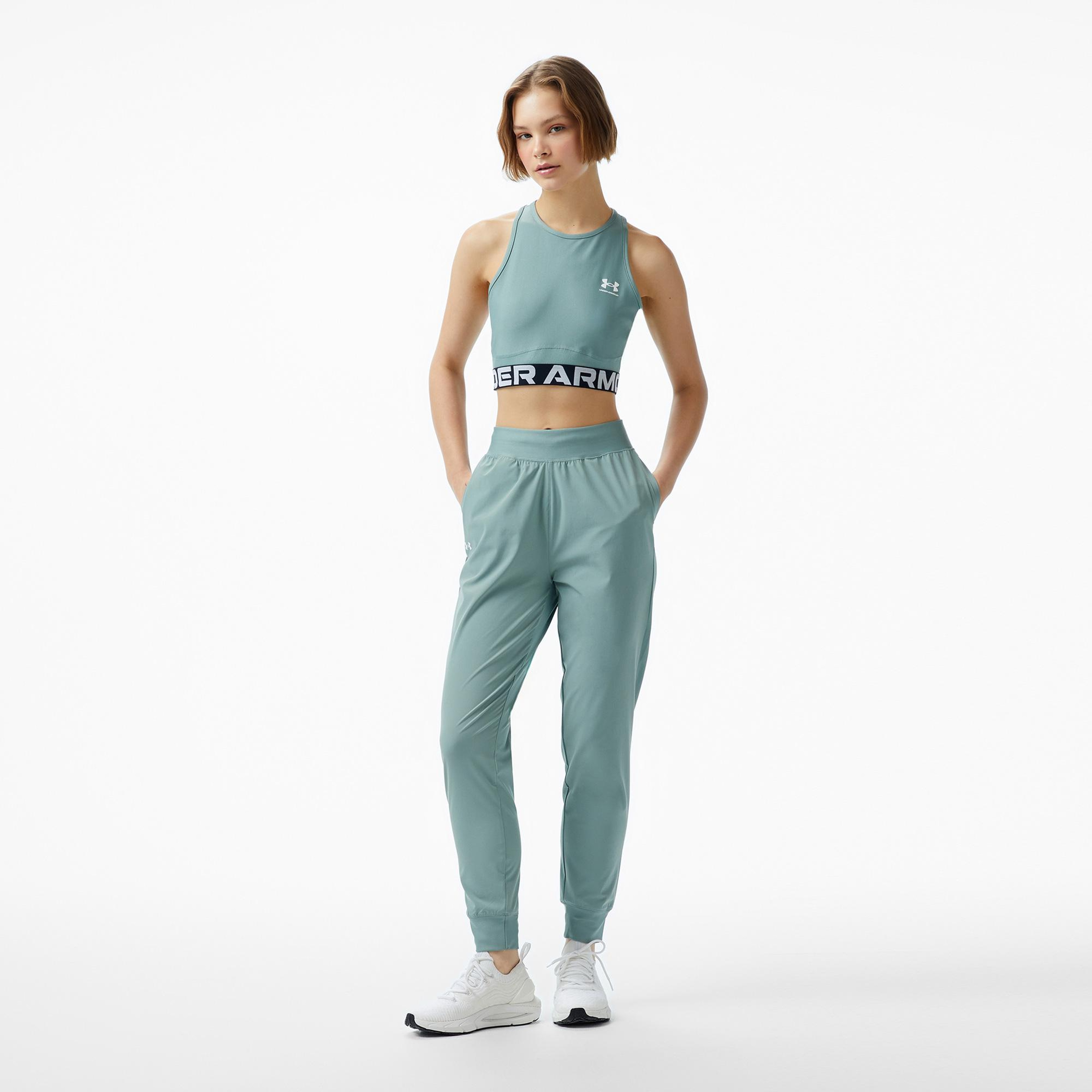 Under Armour HeatGear Rib Kadın Yeşil Bra