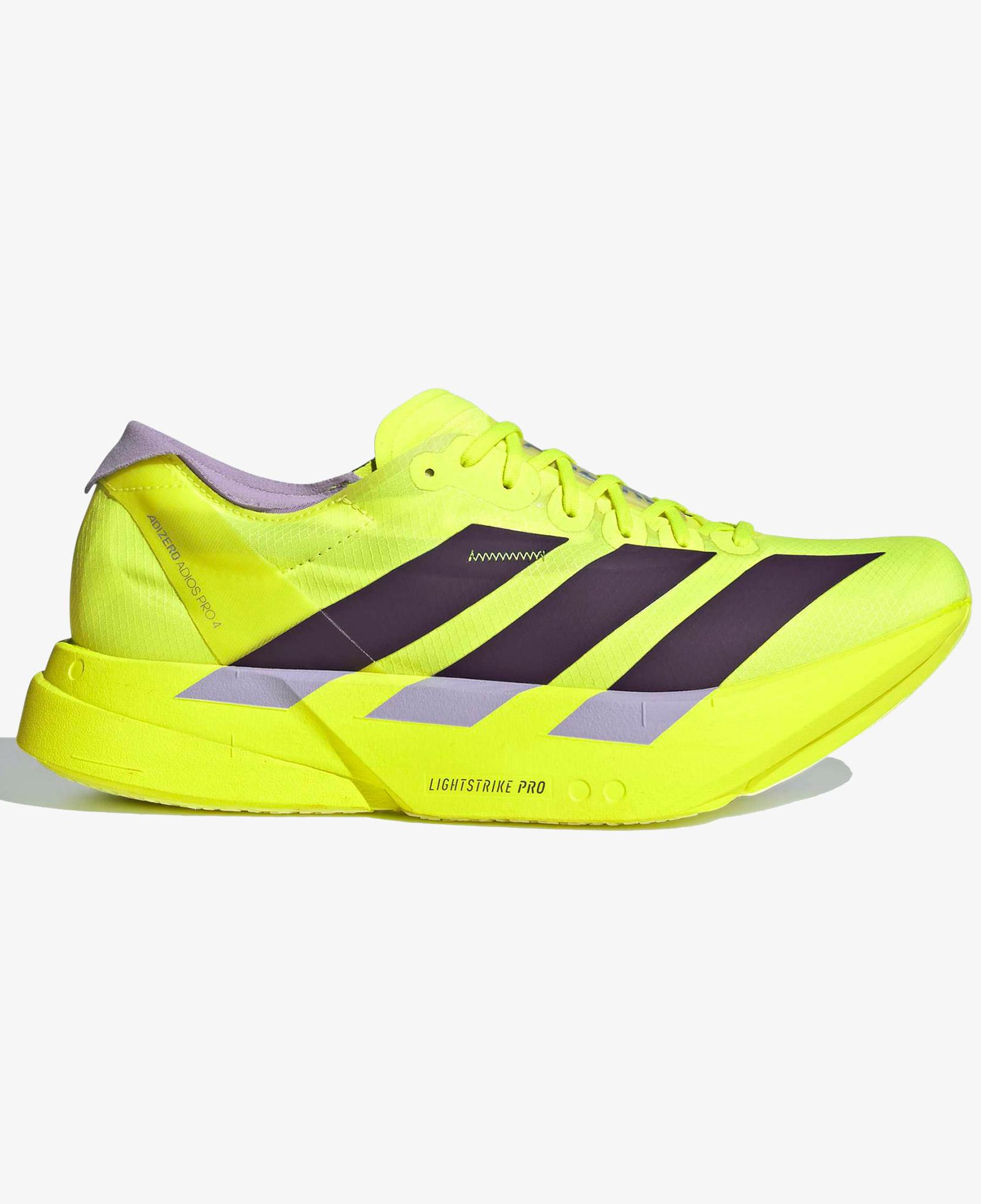 adidas Adizero Adios Pro 4 Erkek Sarı Koşu Ayakkabısı