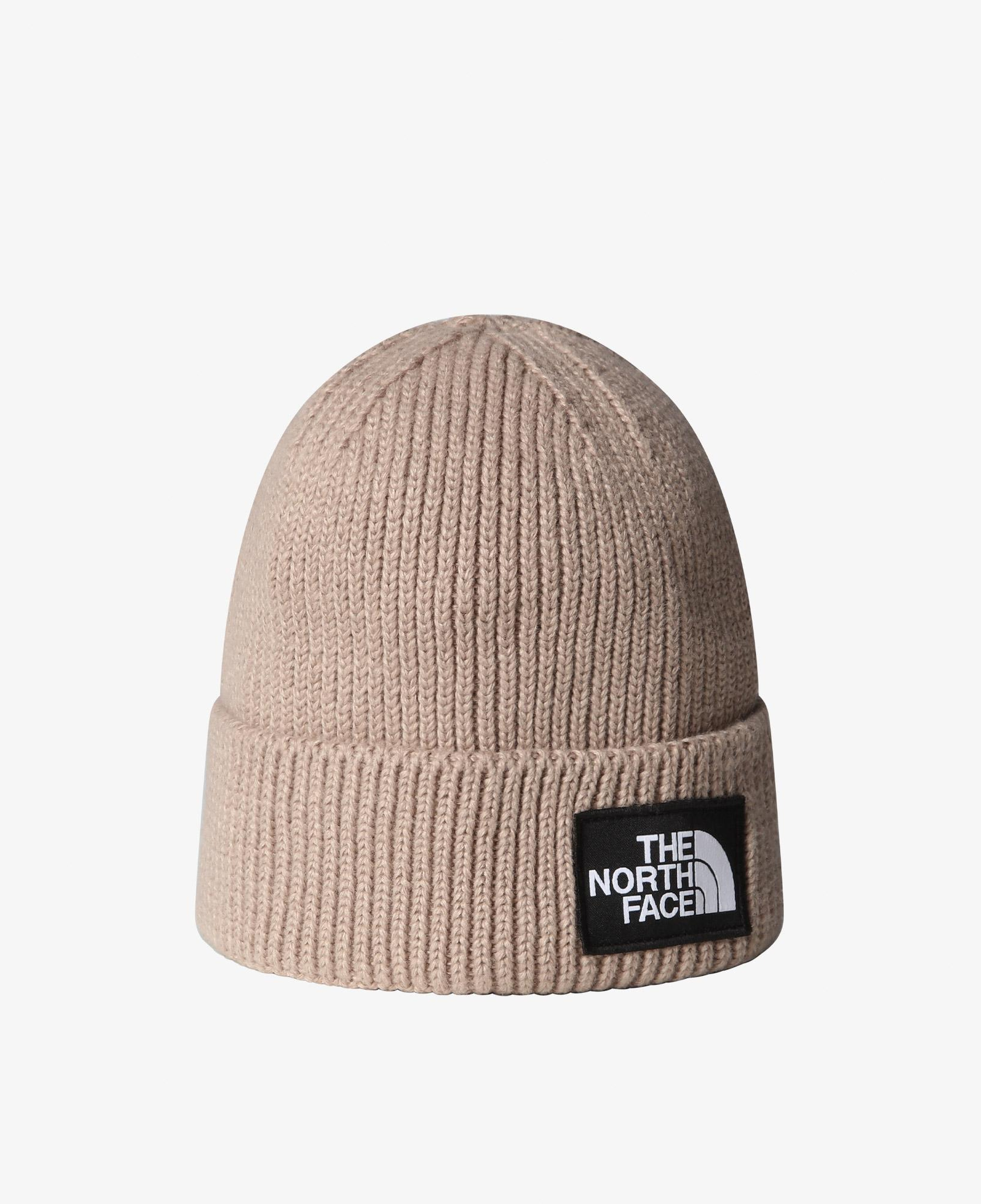 The North Face Logo Box Cuffed Unisex Gri Outdoor Bere