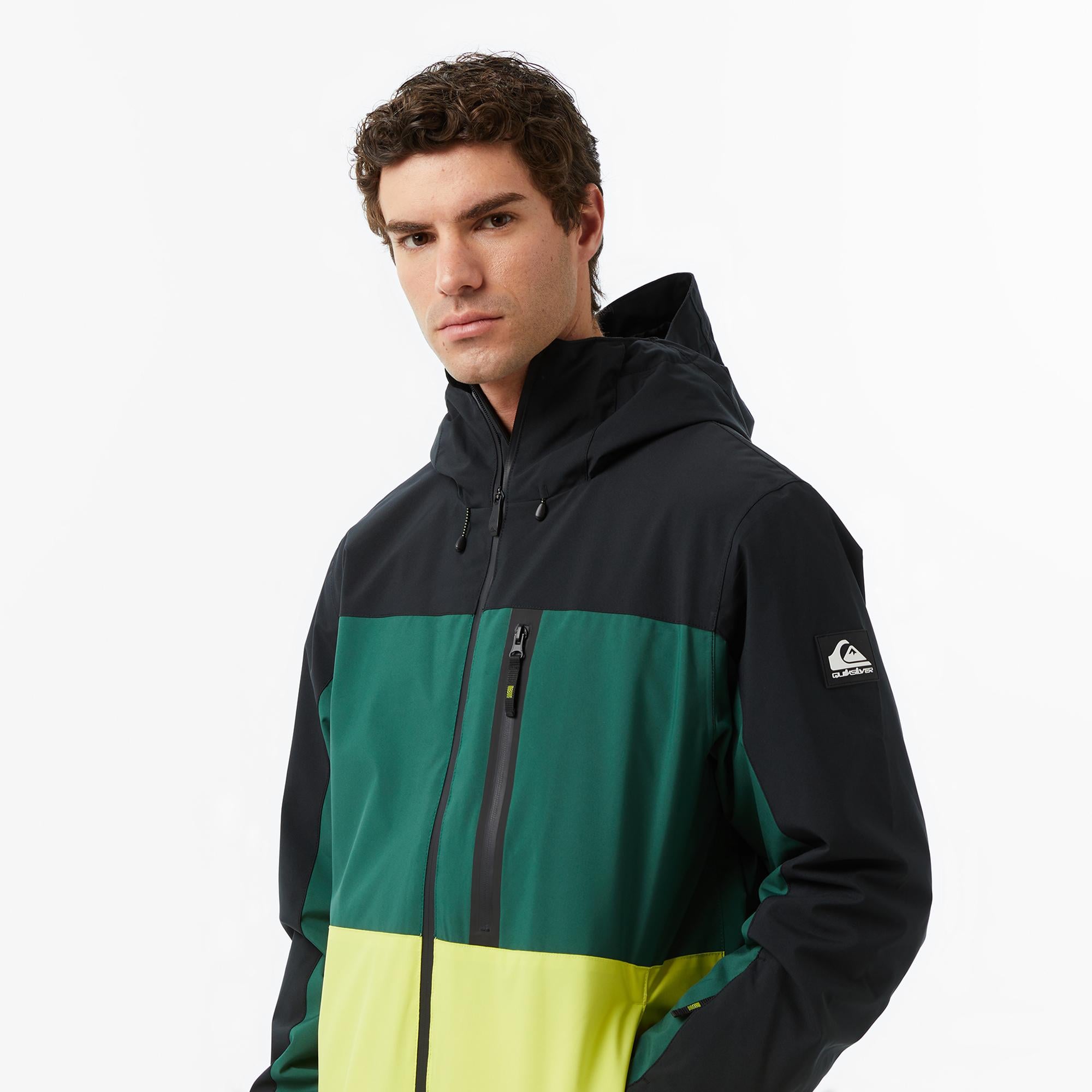 Quiksilver Sycamore Block 20K Erkek Yeşil Kayak Montu