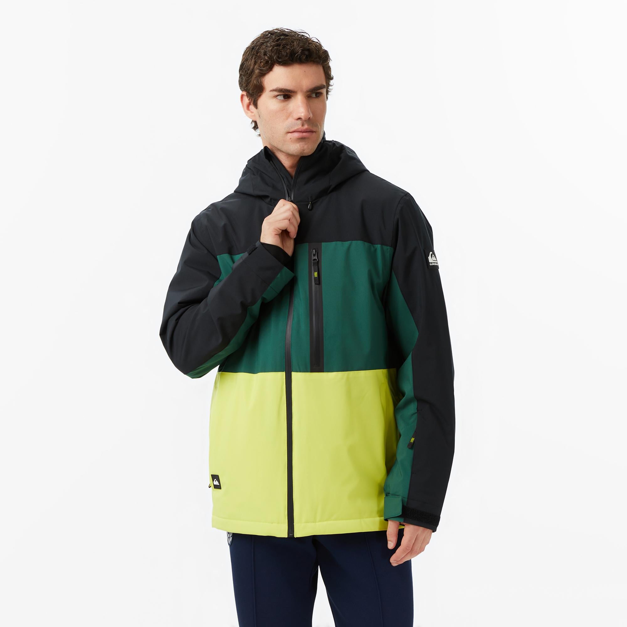 Quiksilver Sycamore Block 20K Erkek Yeşil Kayak Montu