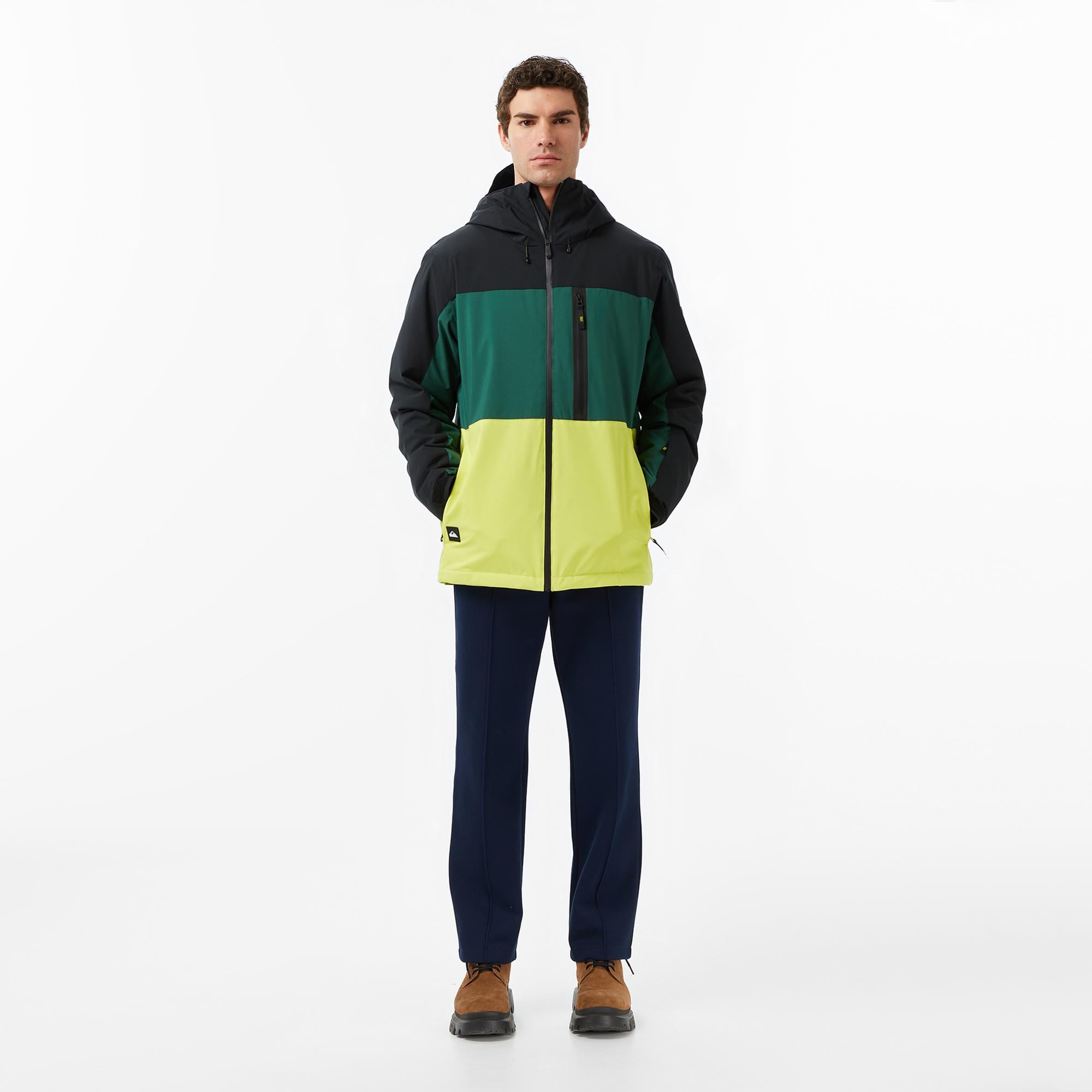 Quiksilver Sycamore Block 20K Erkek Yeşil Kayak Montu