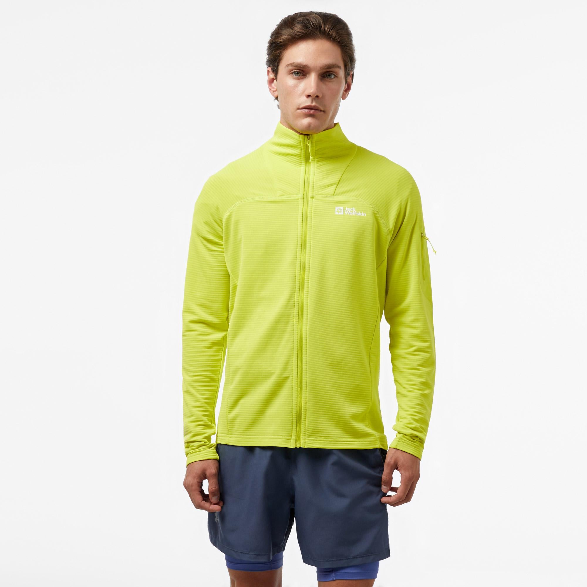 Jack Wolfskin Prelight Erkek Sarı Polar