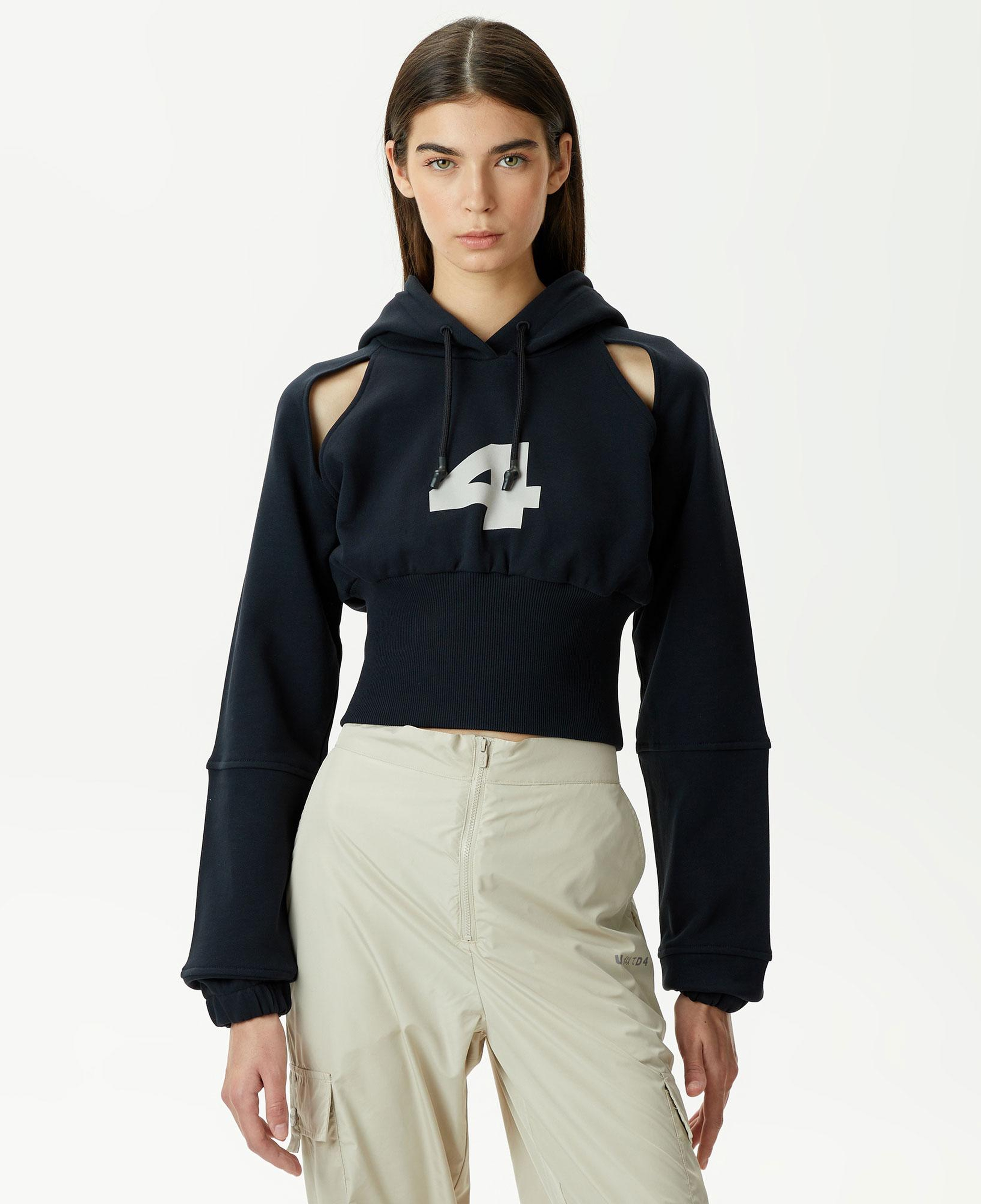 UNITED4 Kadın Siyah Sweatshirt