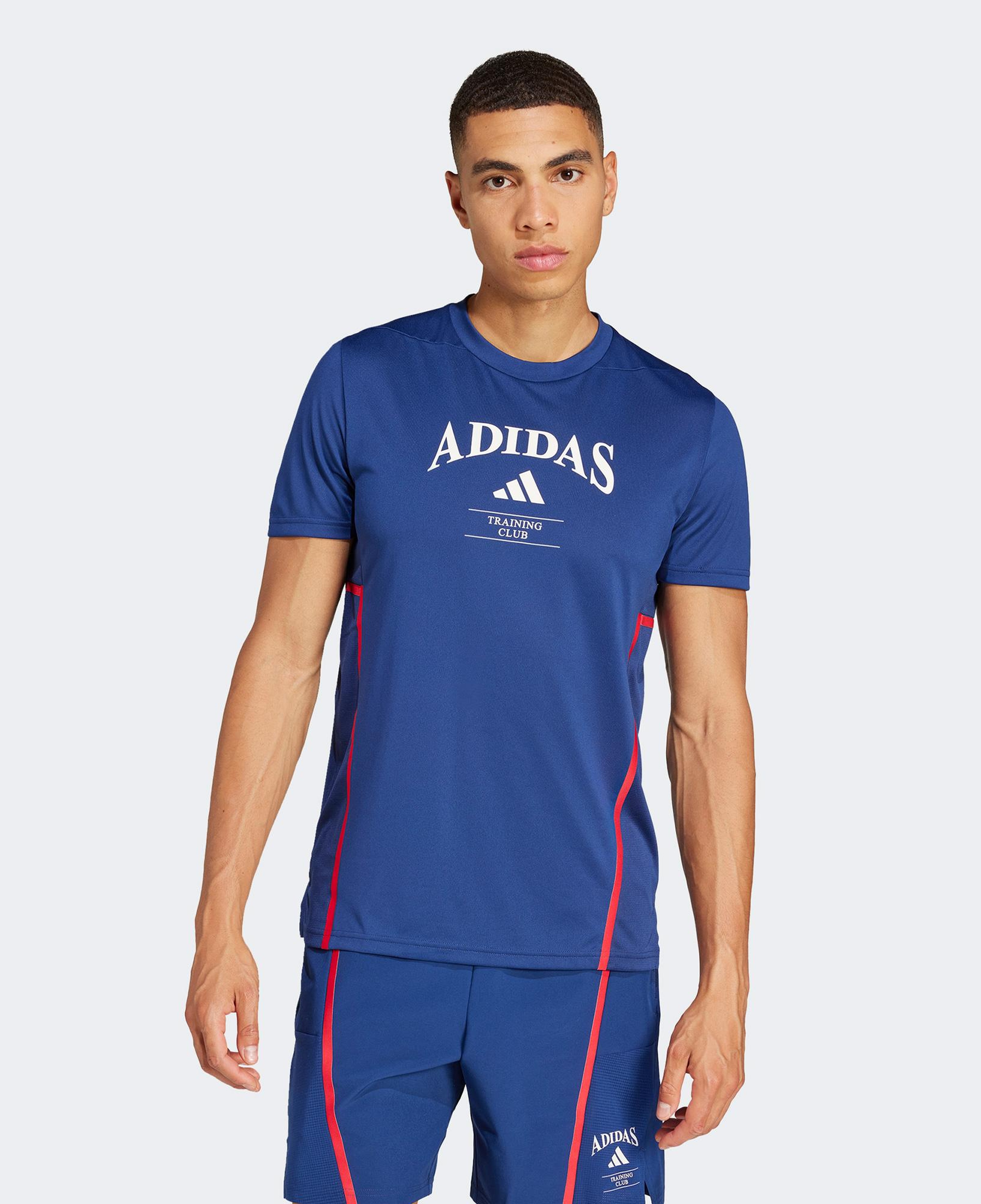 adidas Designed For Legacy Erkek Mavi Antrenman T-Shirt