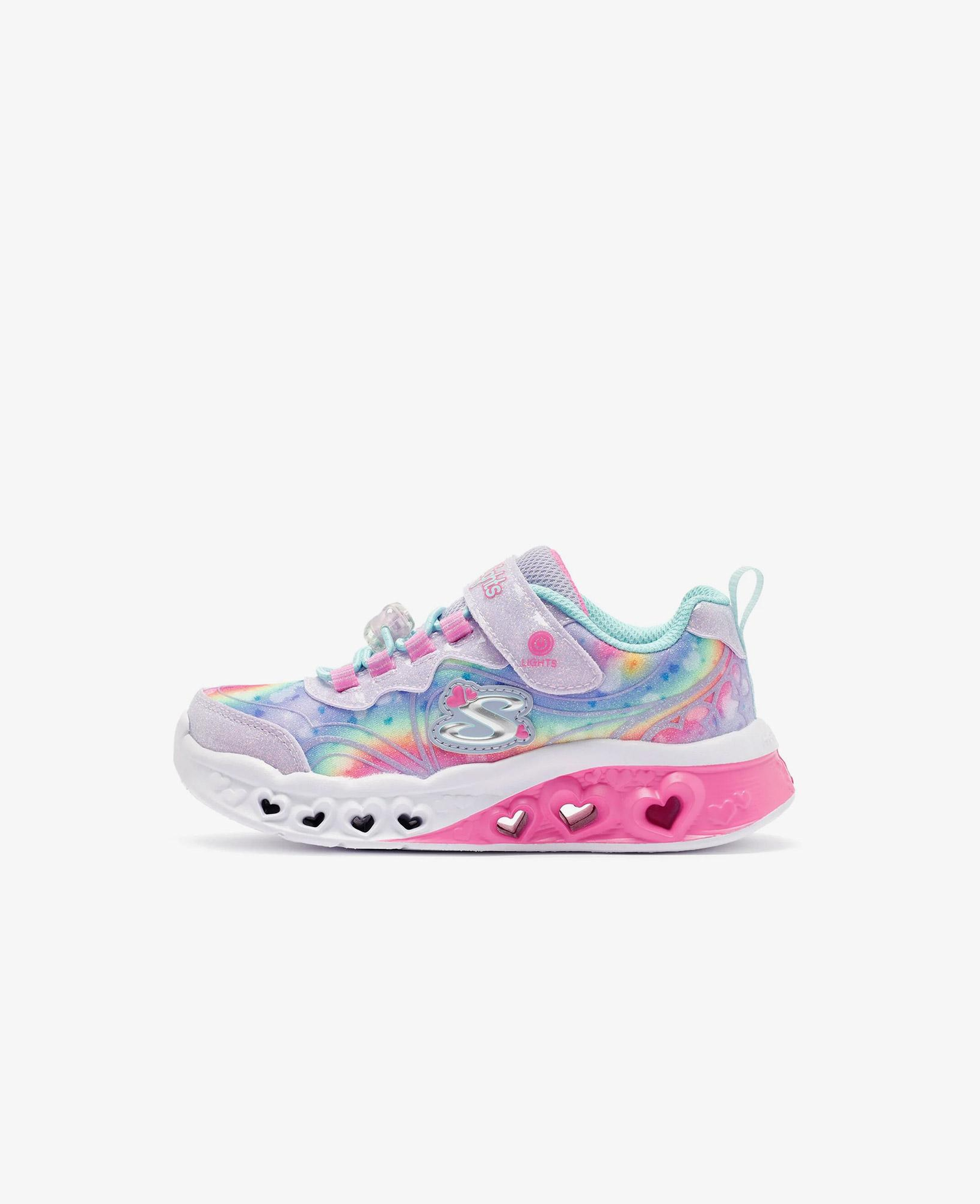 Skechers Flutter Heart Lights Çocuk LAVANTA/AÇIK MAVİ Spor Ayakkabı