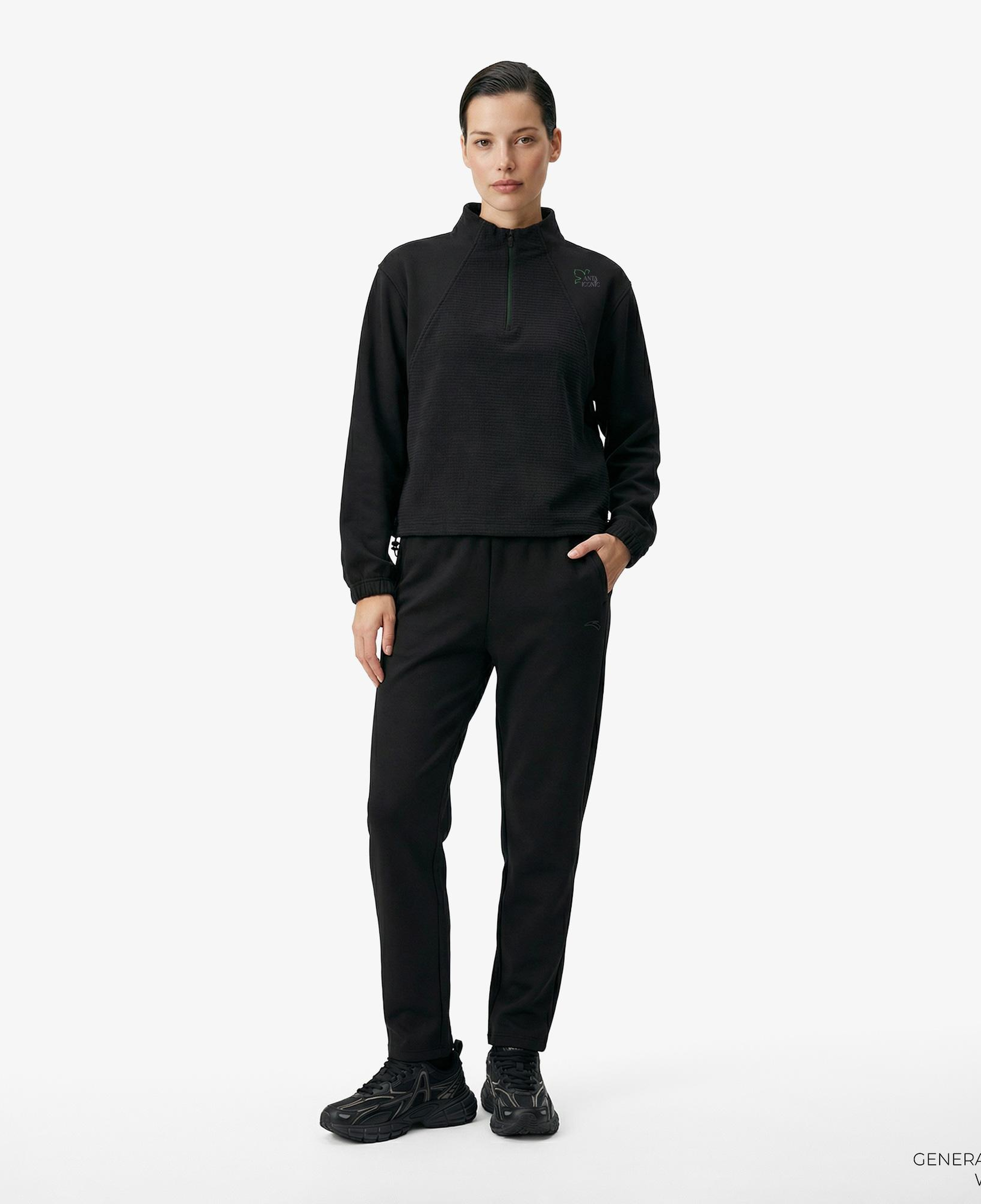 Anta Fearless Trip Kadın Siyah Sweatshirt