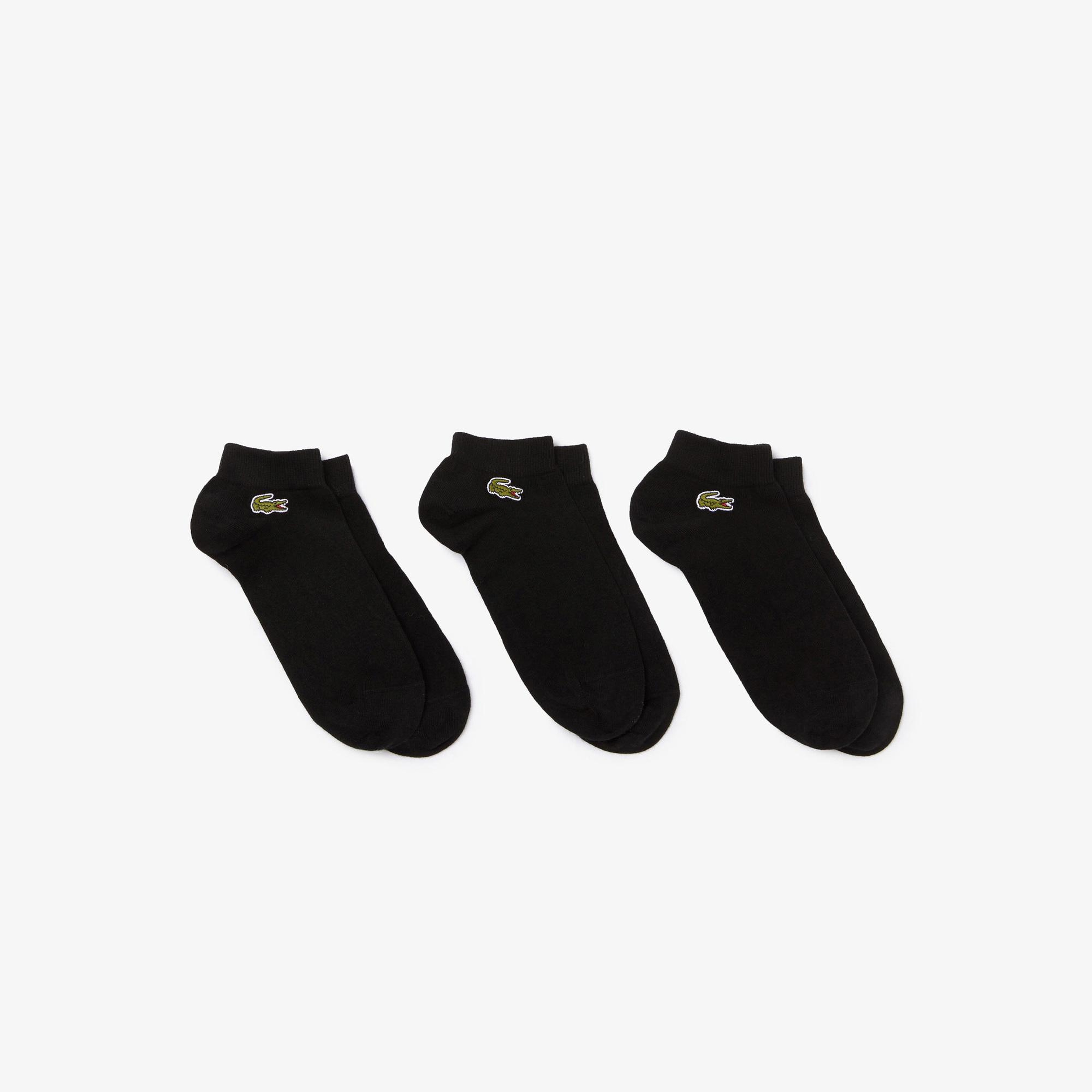 Lacoste Unisex 3'lü Siyah Çorap