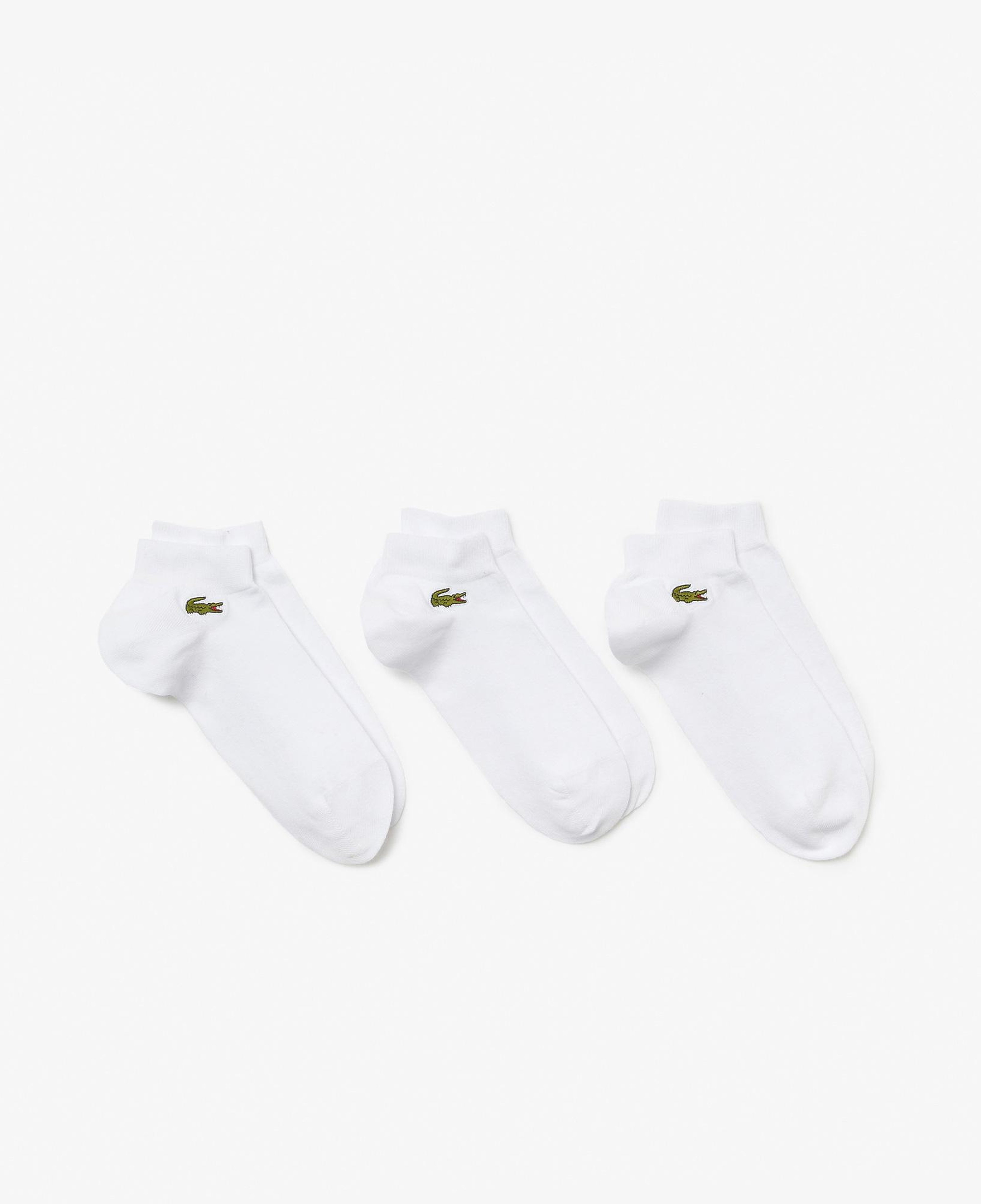 Unisex 3'lü Beyaz Çorap