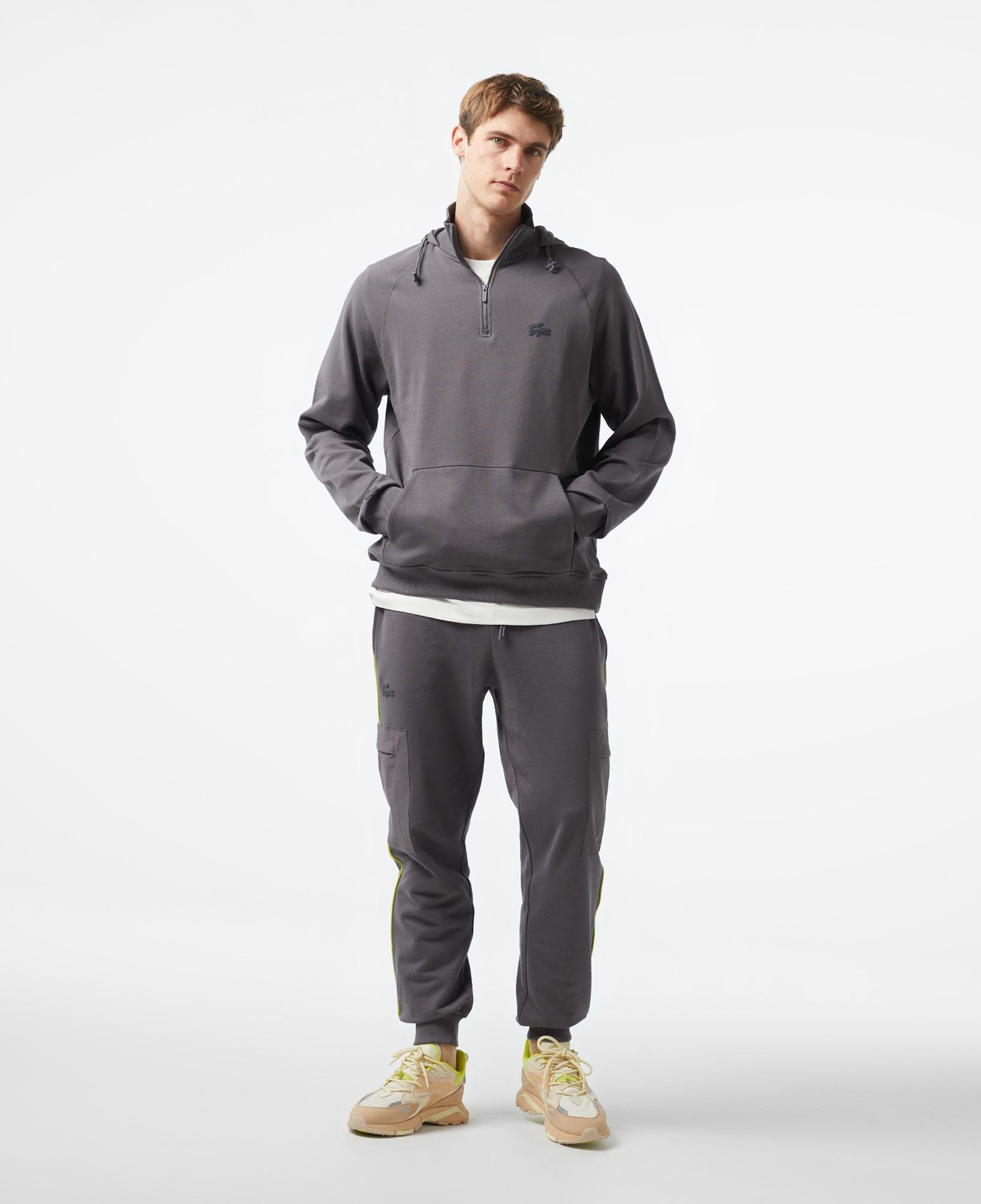 Lacoste x House of SuperStep Erkek Siyah Hoodie